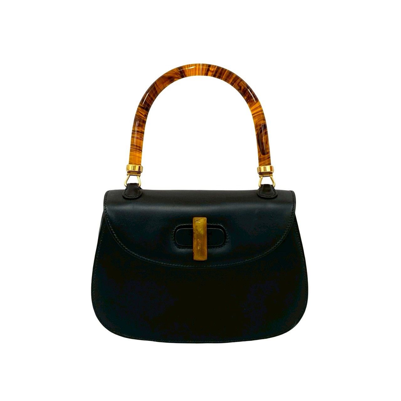 Gucci Gucci Gucci Old Gucci Vintage Calf Leather Handbag Leather Handbag DUTY FREE for USA Size ONE SIZE - 2 Thumbnail