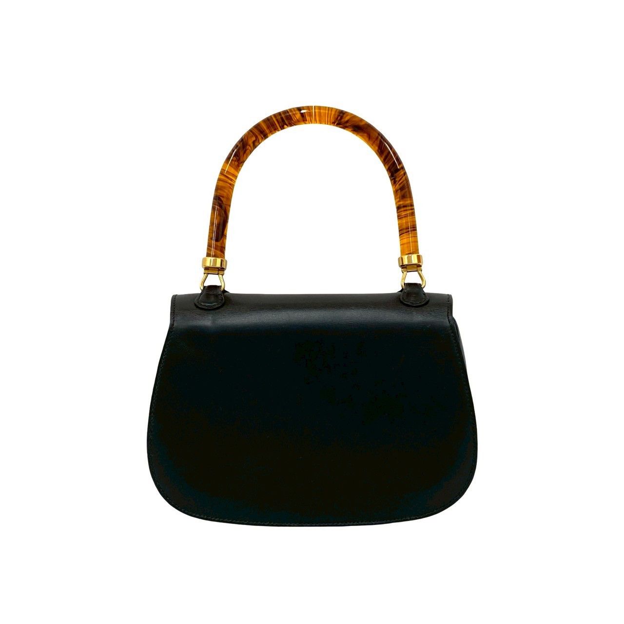 Gucci Gucci Gucci Old Gucci Vintage Calf Leather Handbag Leather Handbag DUTY FREE for USA Size ONE SIZE - 4 Thumbnail