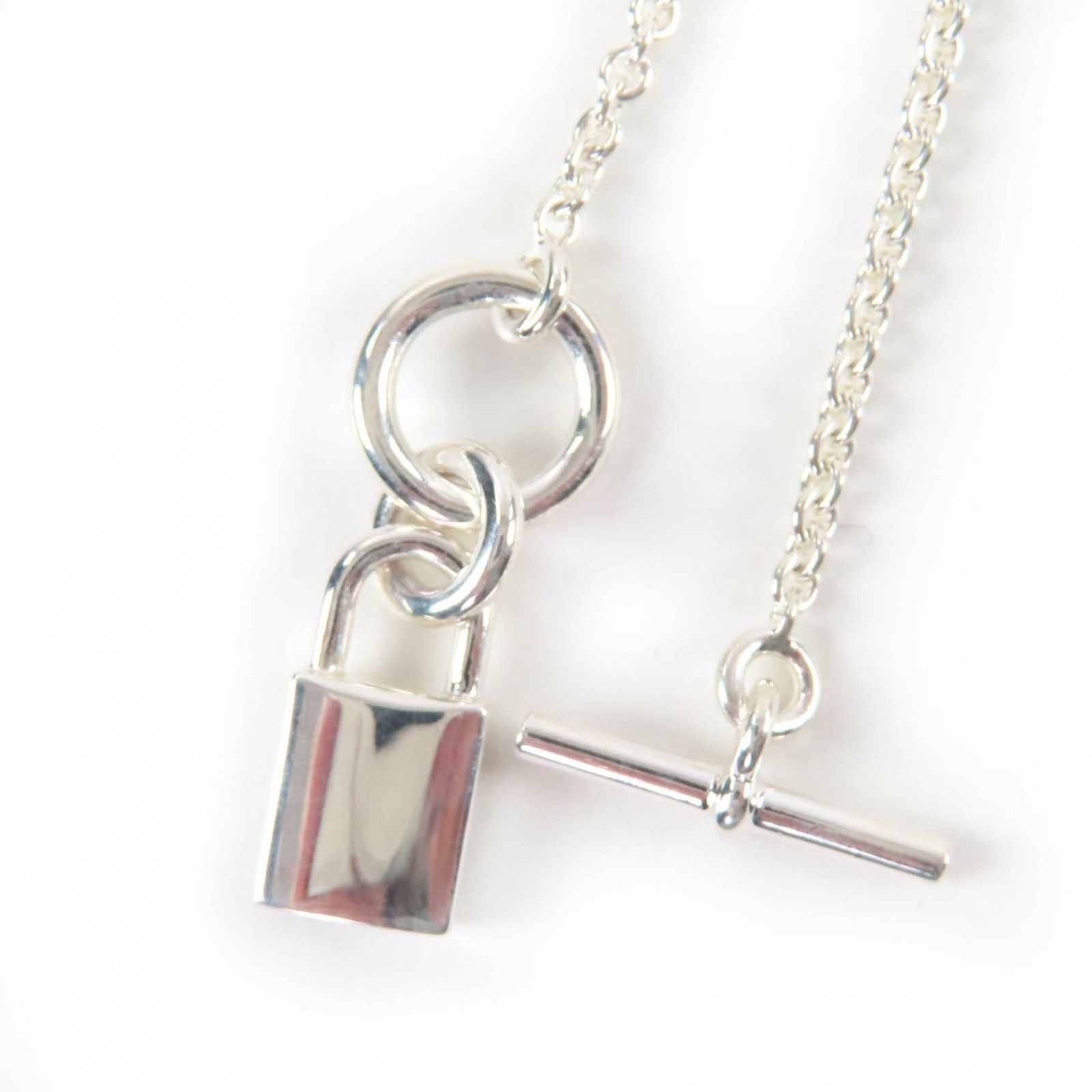 Hermes Hermes Hermès Cadena AG925 Necklace Precious Metal Necklace DUTY FREE for USA Size ONE SIZE - 5 Thumbnail