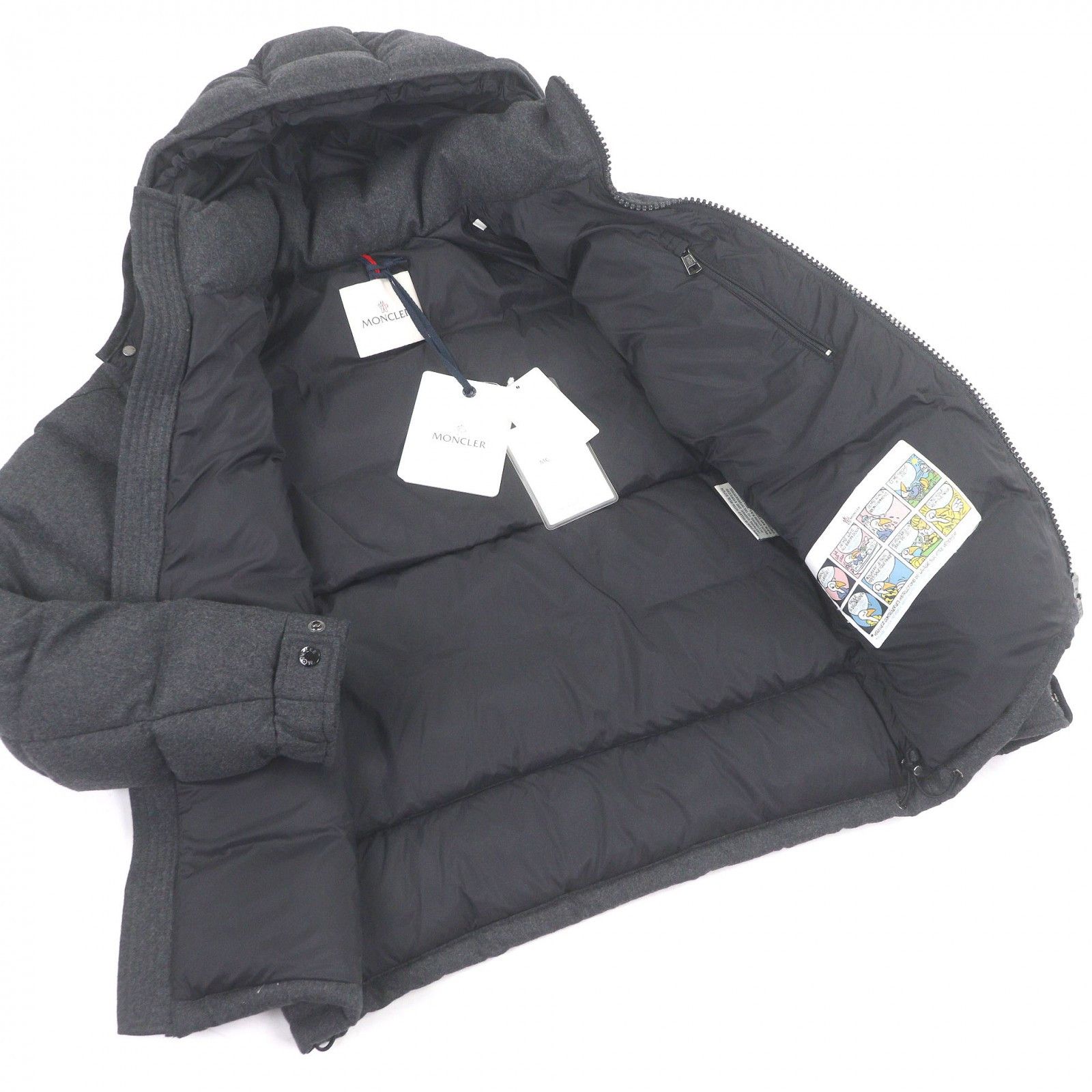 Moncler Moncler Moncler MONTGENEVRE GIUBBOTTO Wool Down Jacket Textile Outerwear DUTY FREE for USA Size ONE SIZE - 3 Thumbnail