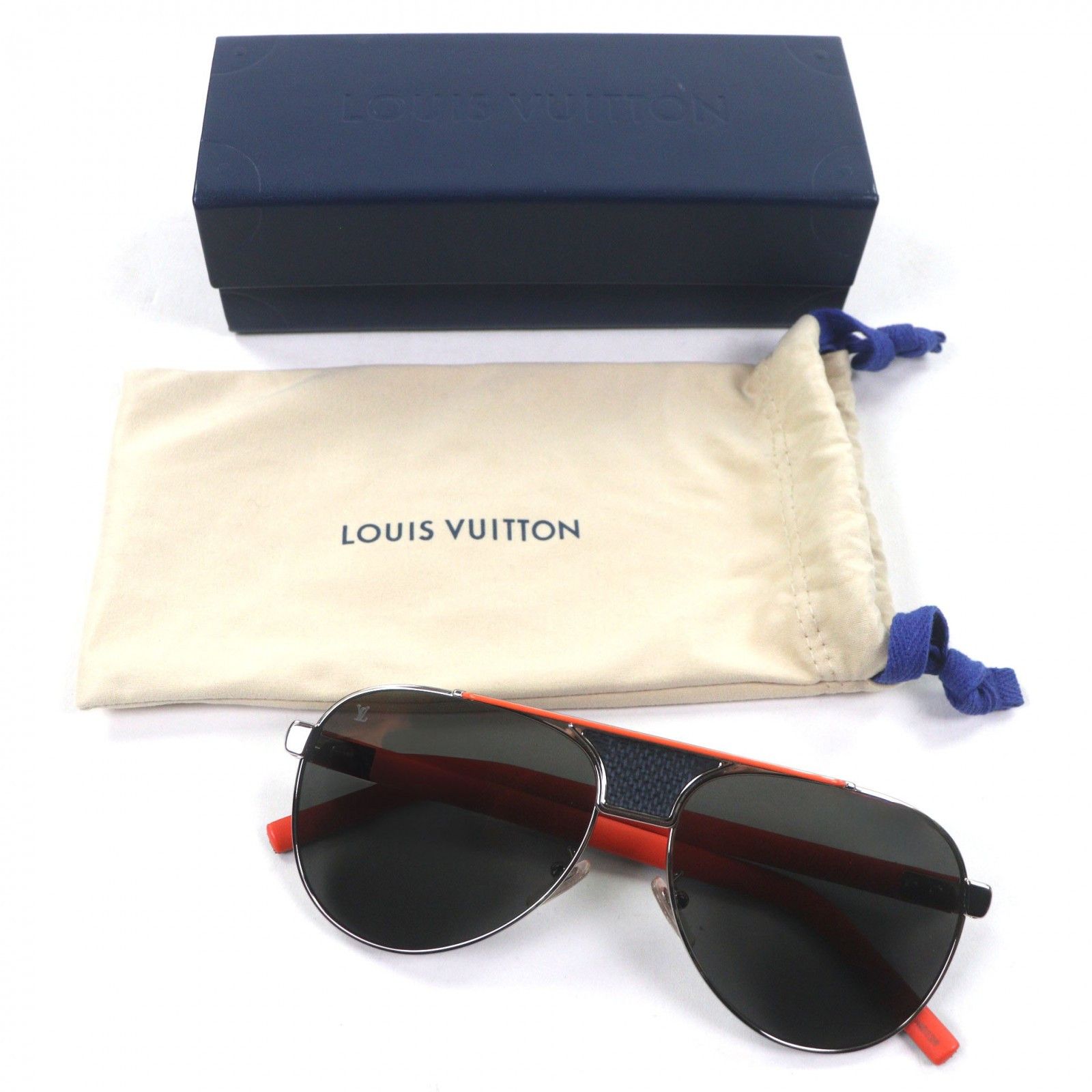 Louis Vuitton Louis Vuitton Louis Vuitton Pacific Pilot Sunglasses Textile Sunglasses DUTY FREE for USA Size ONE SIZE - 2 Thumbnail