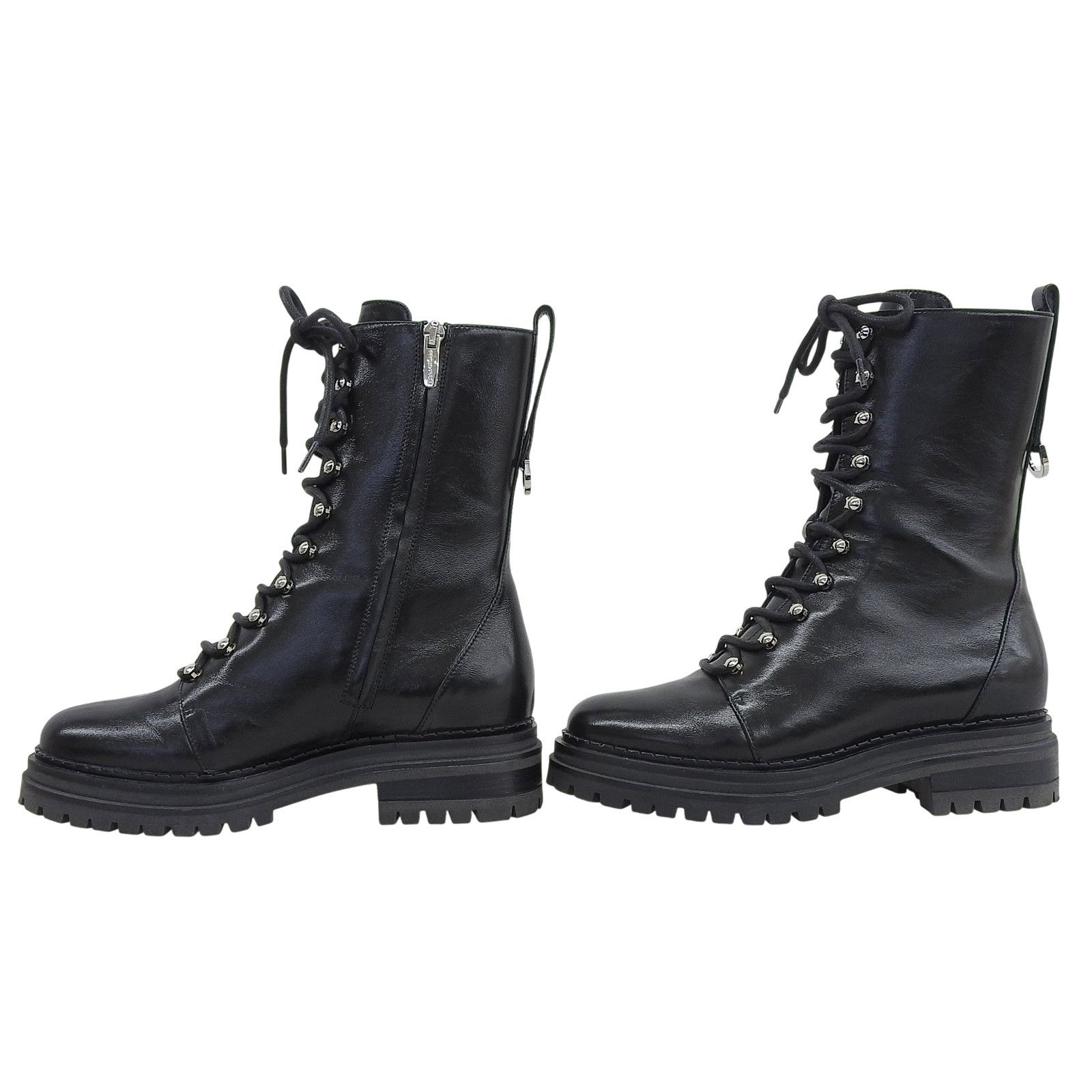 Other Other Sergio Rossi SR JOAN Leather Boots Leather Shoes DUTY FREE for USA Size ONE SIZE - 3 Thumbnail