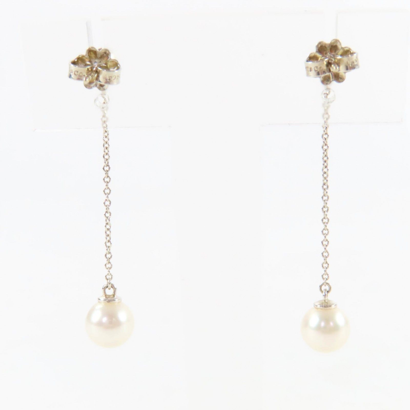 Tiffany & Co. Tiffany & Co. Tiffany&Co. Ziegfeld Collection 925 Silver Pearl Earrings Precious Metal Earrings DUTY FREE for USA Size ONE SIZE - 4 Thumbnail