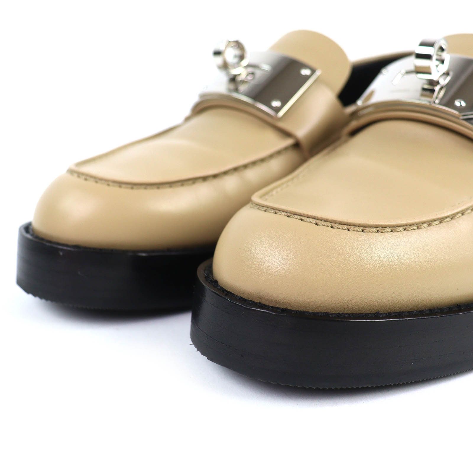 Hermes Hermes Hermès Kelly Buckle Leather Loafers 37.5 Leather Shoes DUTY FREE for USA Size ONE SIZE - 5 Thumbnail