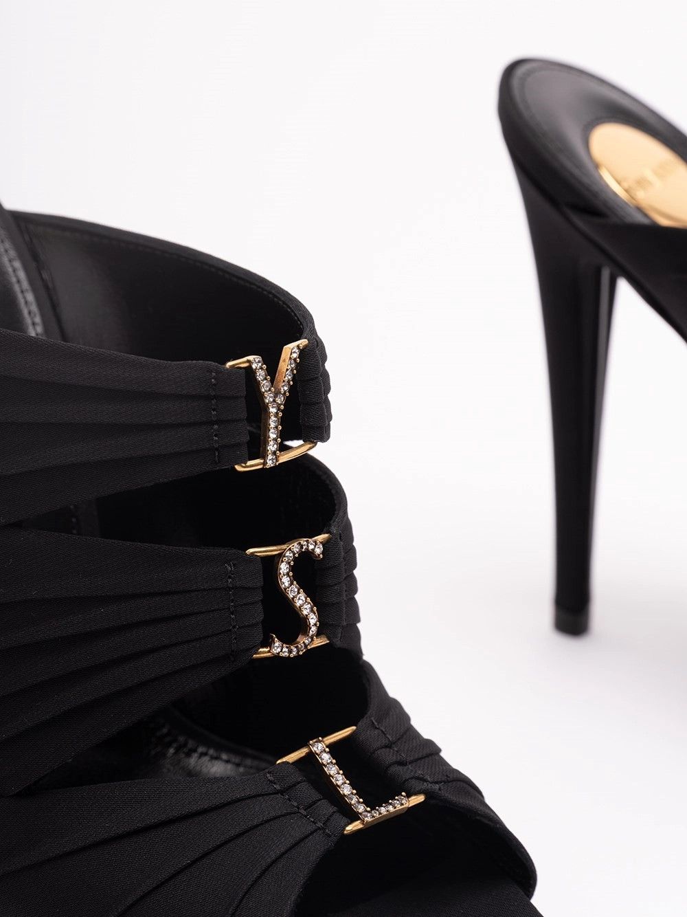 Saint Laurent Paris `Emilie` Sandals Size US 9 / IT 39 - 5 Thumbnail