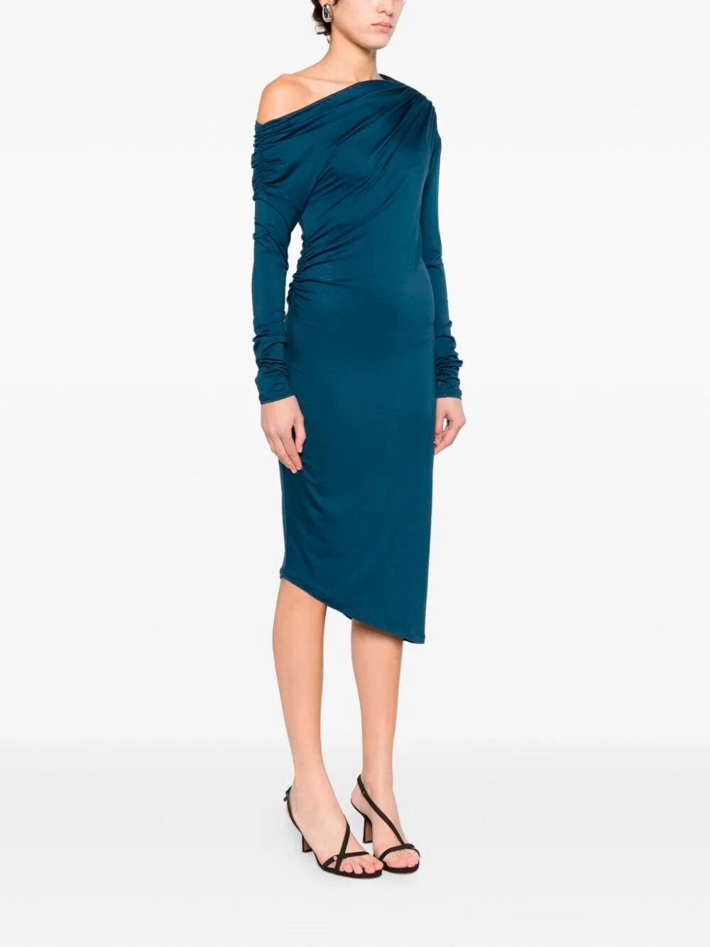 Patrizia Pepe Asymmetrical Midi Dress Size XS / US 0-2 / IT 36-38 - 5 Thumbnail