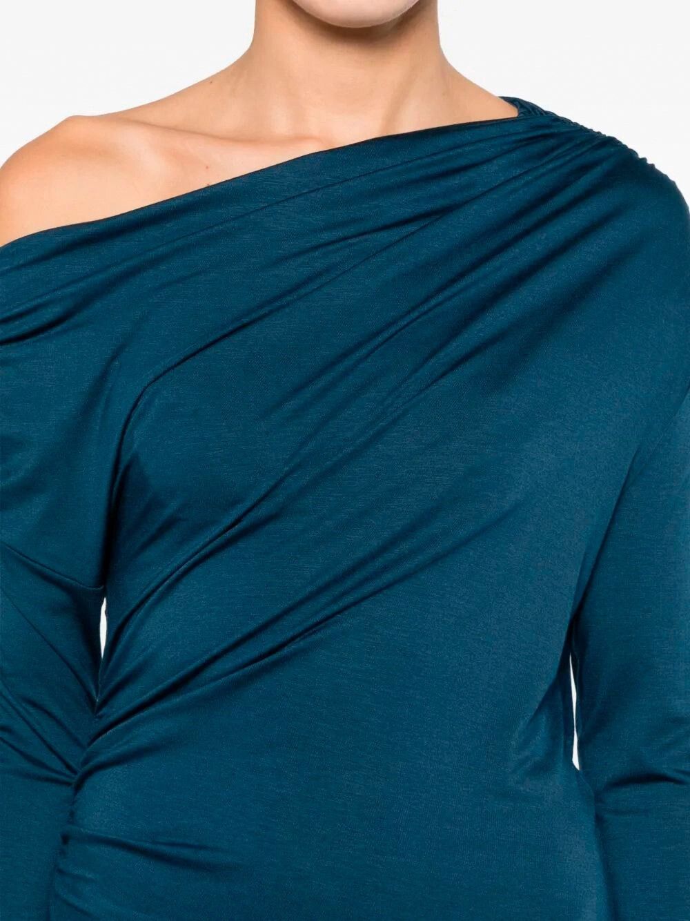 Patrizia Pepe Asymmetrical Midi Dress Size L / US 10 / IT 46 - 3 Thumbnail