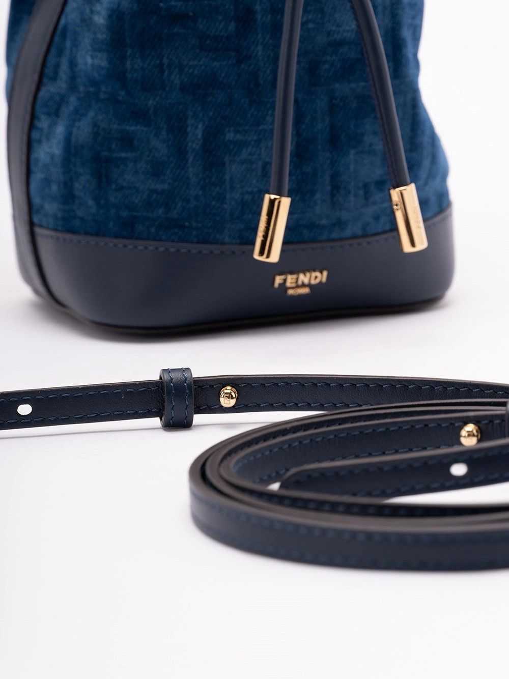Fendi `Mon Tresor` Denim Mini Bag Size ONE SIZE - 6 Thumbnail