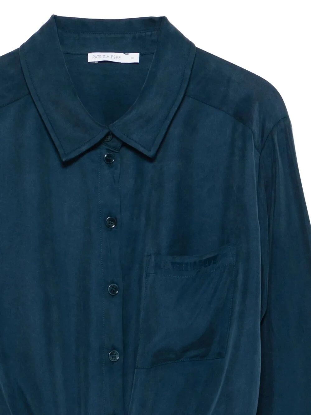 Patrizia Pepe Fluid Shirt with Bow Size M / US 6-8 / IT 42-44 - 3 Thumbnail