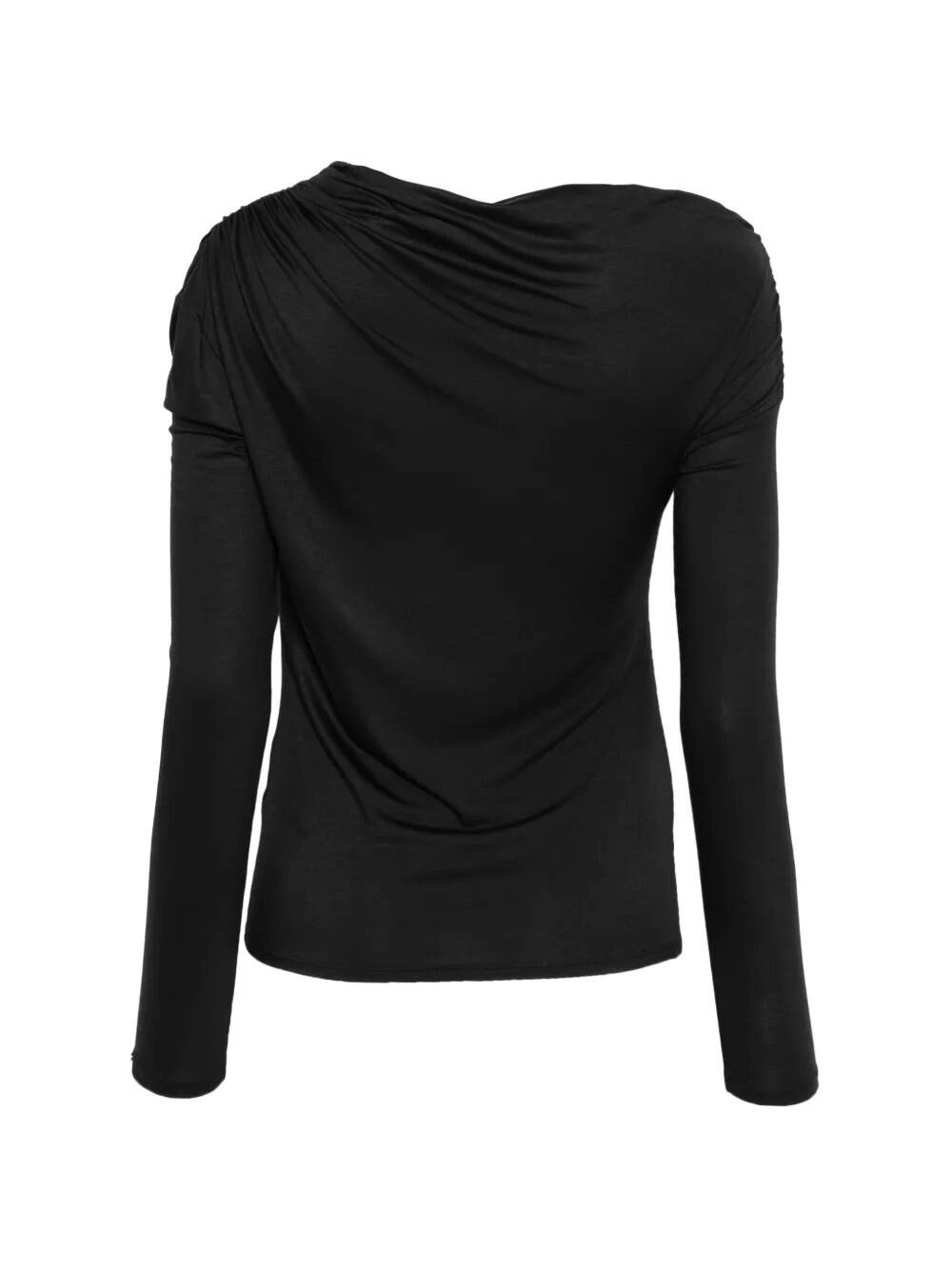 Patrizia Pepe Draped T-Shirt Size M / US 6-8 / IT 42-44 - 2 Thumbnail