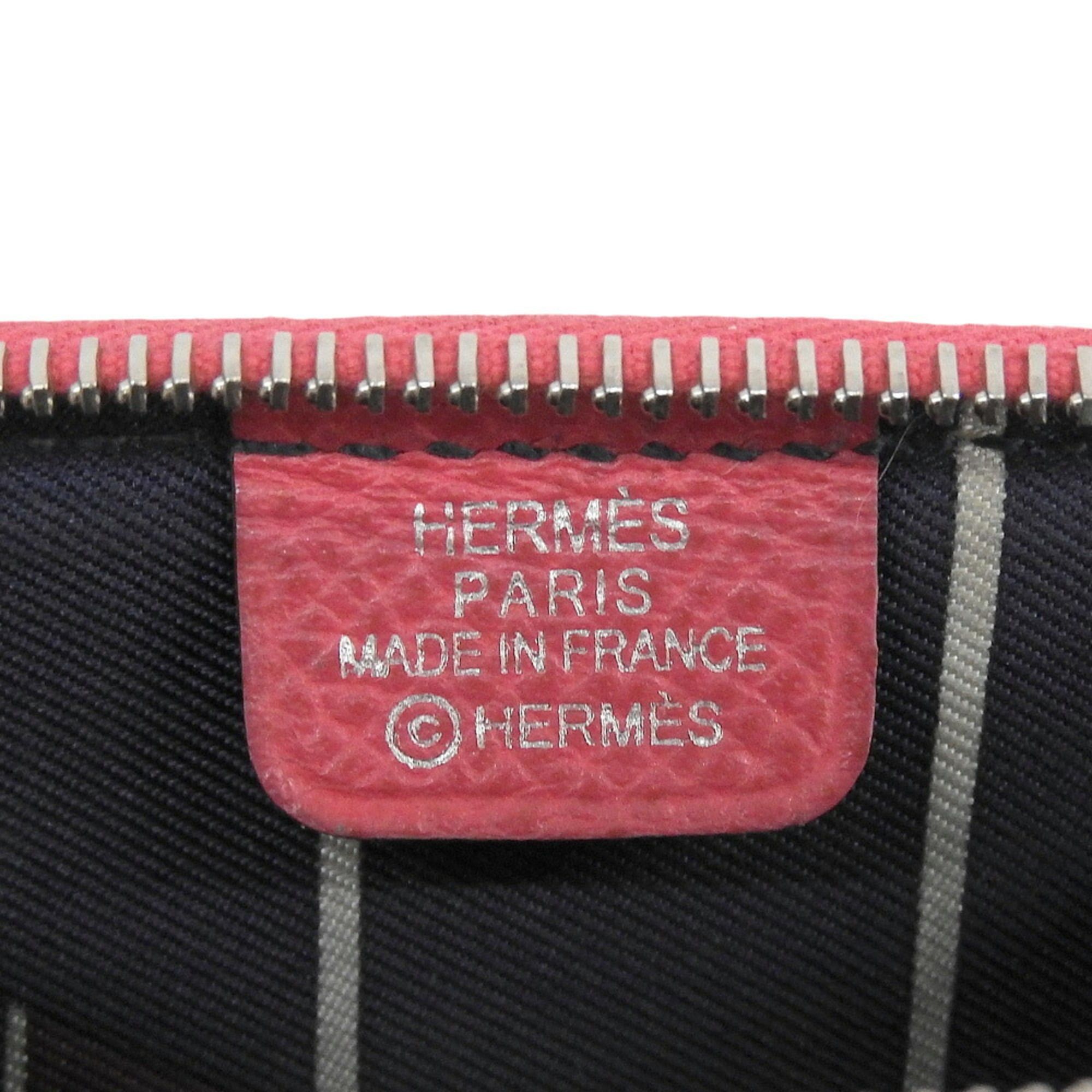 Hermes Hermes Azap Silkin Compact Mini A Engraved Coin Case Purse Epson Pink Size ONE SIZE - 9 Thumbnail