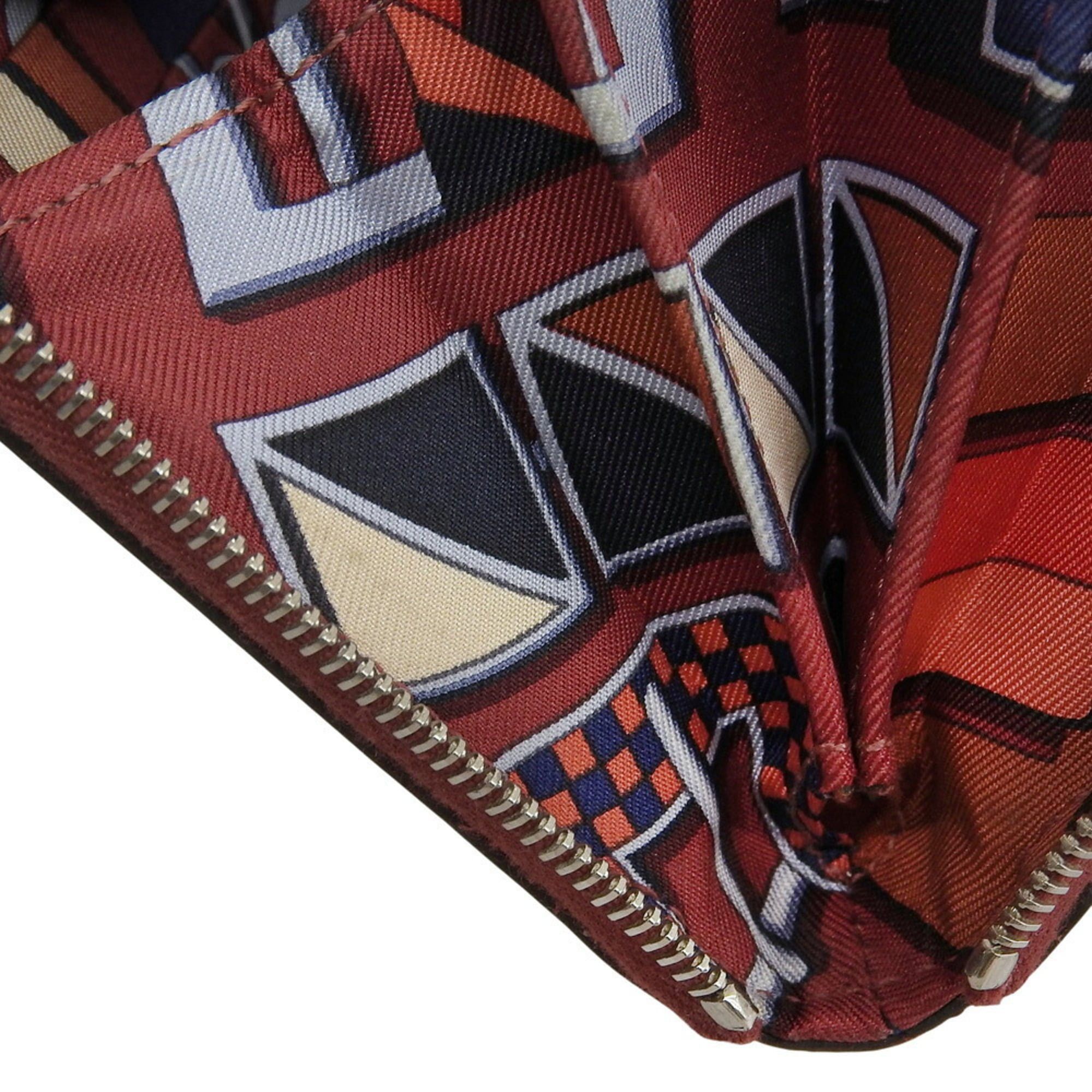 Hermes Hermes Azap Silkin Compact X Stamped Round Coin Case Epson Red Size ONE SIZE - 8 Thumbnail