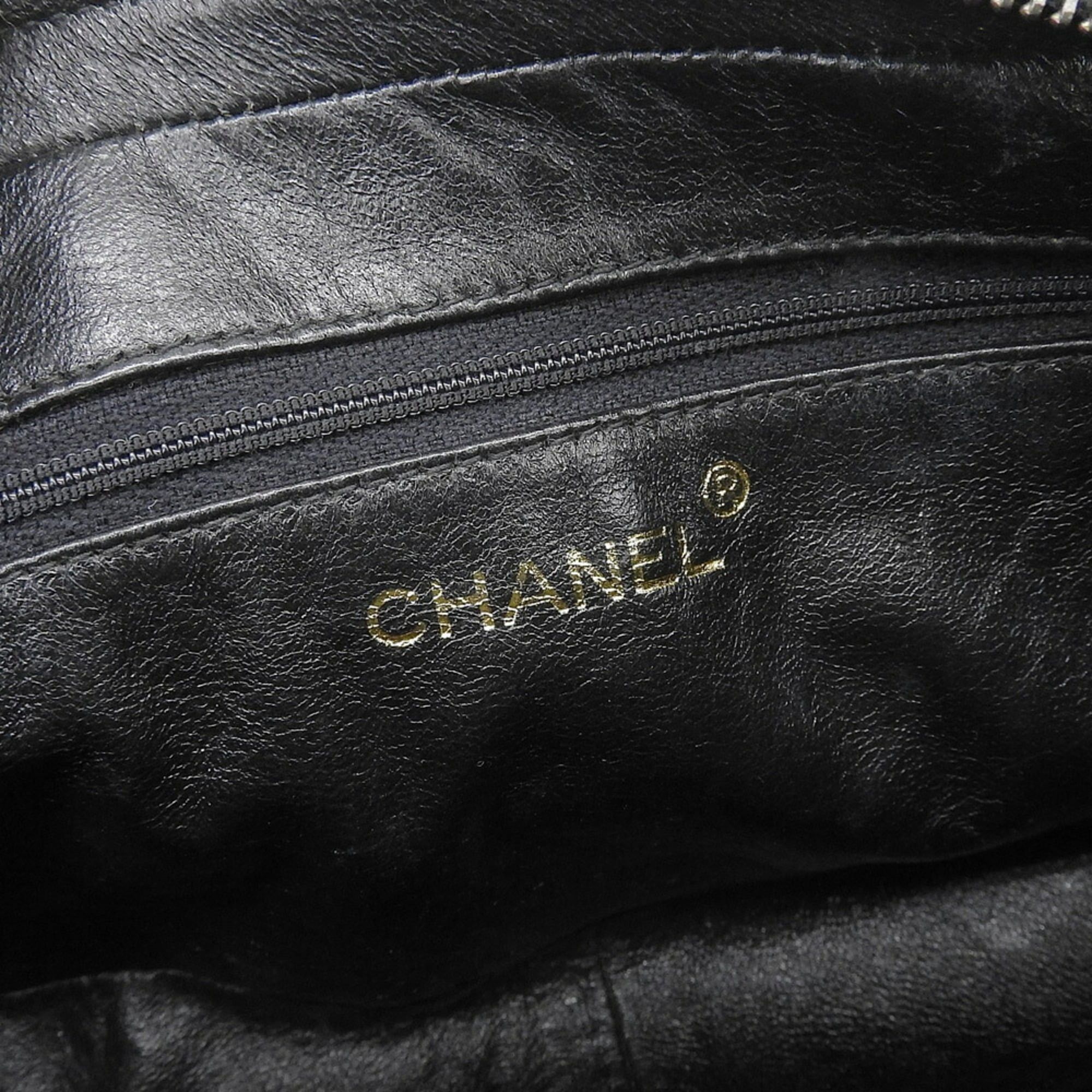 Chanel CHANEL No. 3 Coco Mark Chain Shoulder Bag Suede Black Size ONE SIZE - 9 Thumbnail