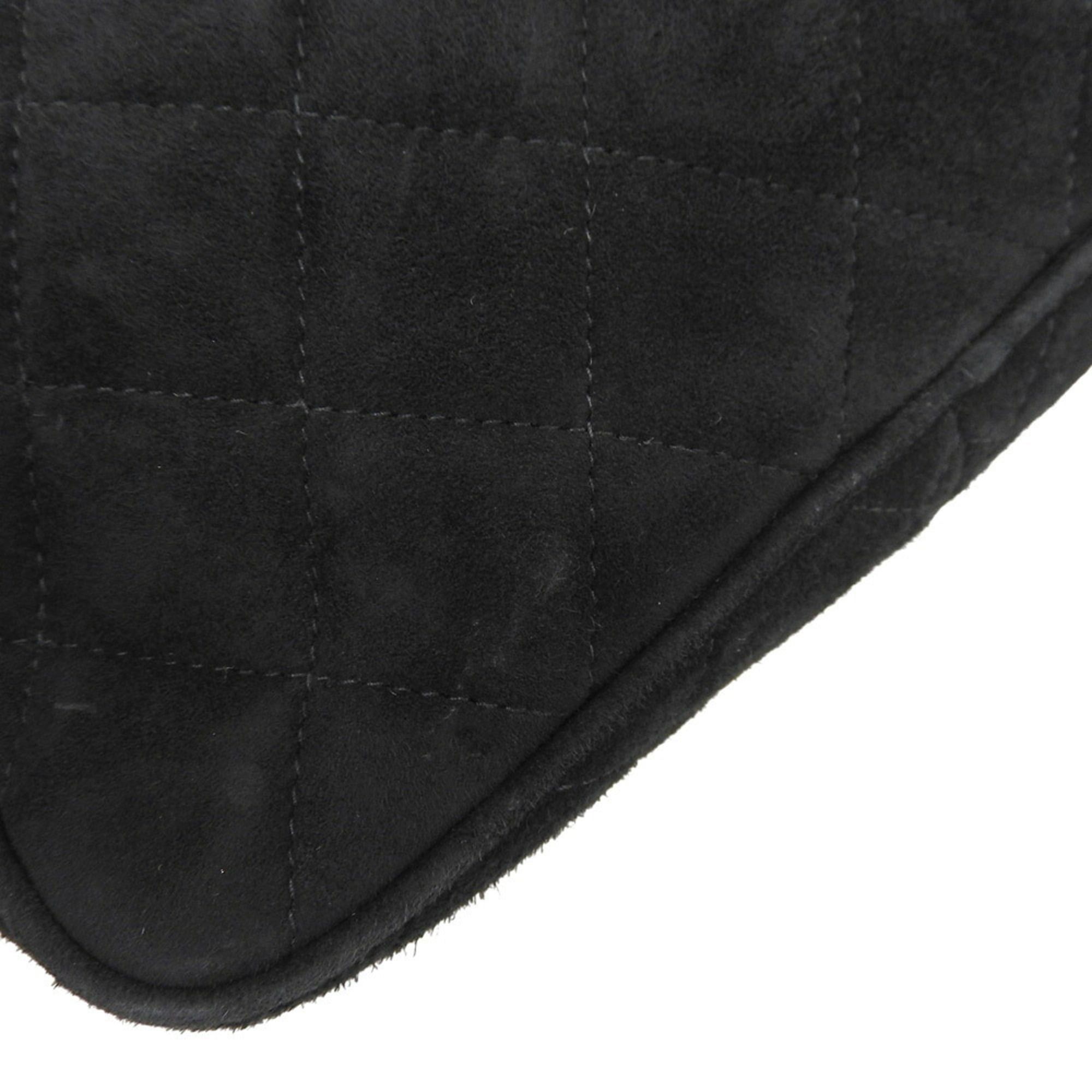 Chanel CHANEL No. 3 Coco Mark Chain Shoulder Bag Suede Black Size ONE SIZE - 6 Thumbnail