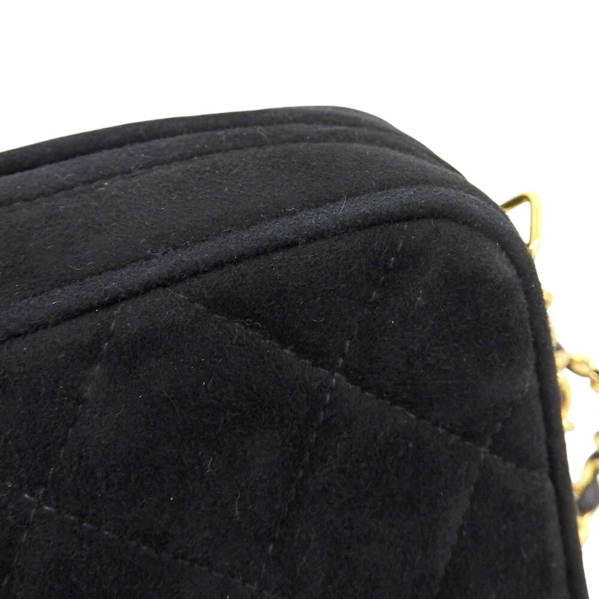 Chanel CHANEL No. 3 Coco Mark Chain Shoulder Bag Suede Black Size ONE SIZE - 5 Thumbnail