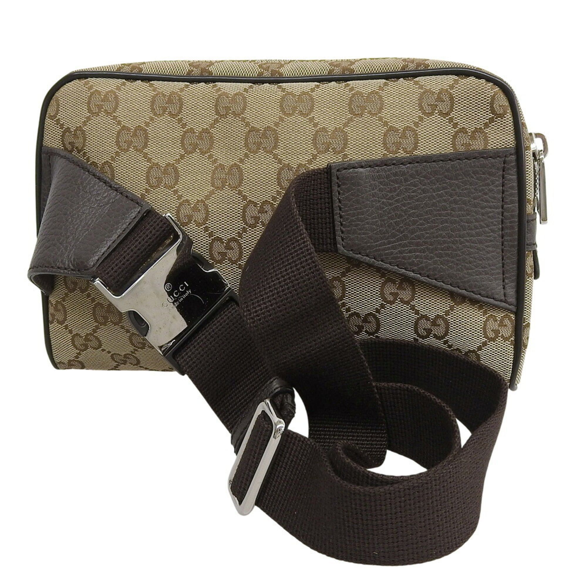 Gucci Gucci GG Canvas Body Bag 449174 486628 Waist Pouch Beige Size ONE SIZE - 2 Thumbnail