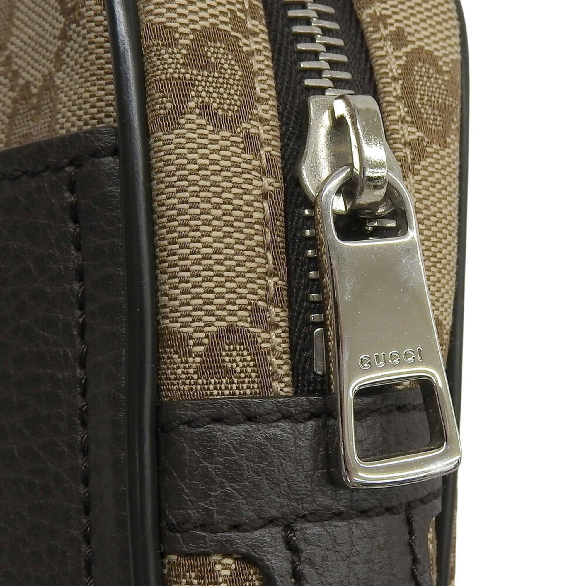Gucci Gucci GG Canvas Body Bag 449174 486628 Waist Pouch Beige Size ONE SIZE - 4 Thumbnail