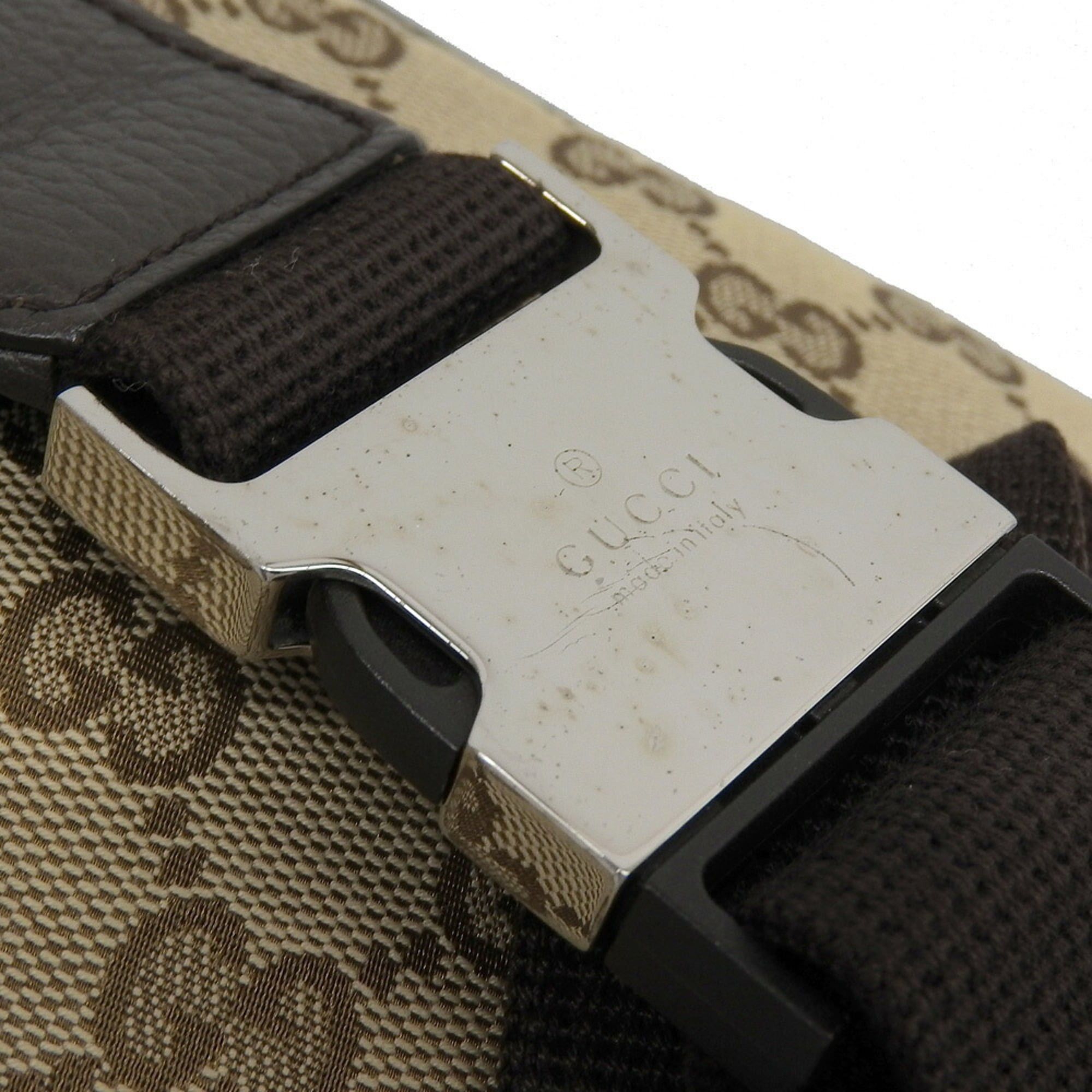 Gucci Gucci GG Canvas Body Bag 449174 486628 Waist Pouch Beige Size ONE SIZE - 5 Thumbnail
