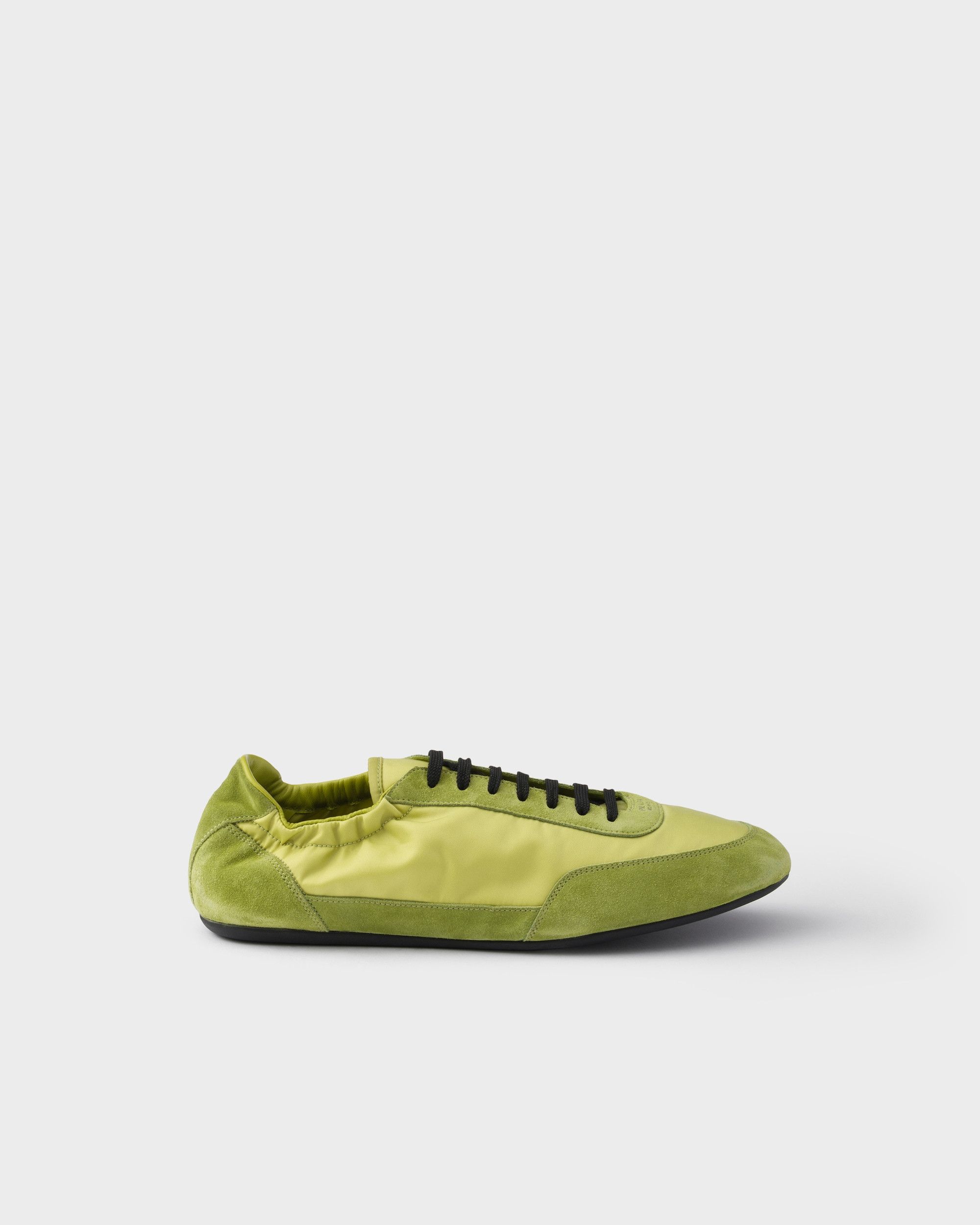 Prada LIMITED TIME OFFER Collapse Re-Nylon and suede elasticized sneakers in grass green Size US 9 / EU 42 - 2 Thumbnail