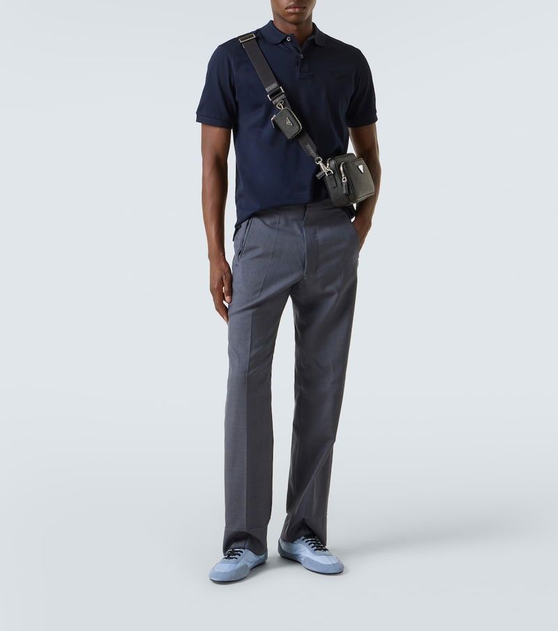 Prada LIMITED TIME OFFER Collapse Re-Nylon and suede elasticized sneakers in blue Size US 8 / EU 41 - 4 Thumbnail