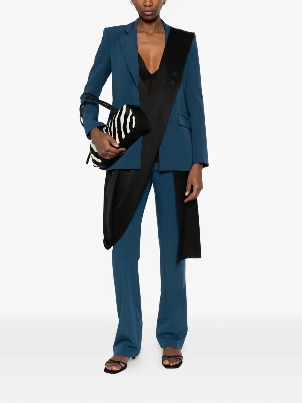 Patrizia Pepe Slim Tailored Blazer Size L / US 10 / IT 46 - 2 Thumbnail