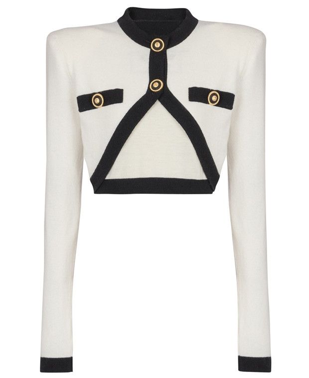 Balmain Cardigan Size S / US 4 / IT 40 - 4 Thumbnail