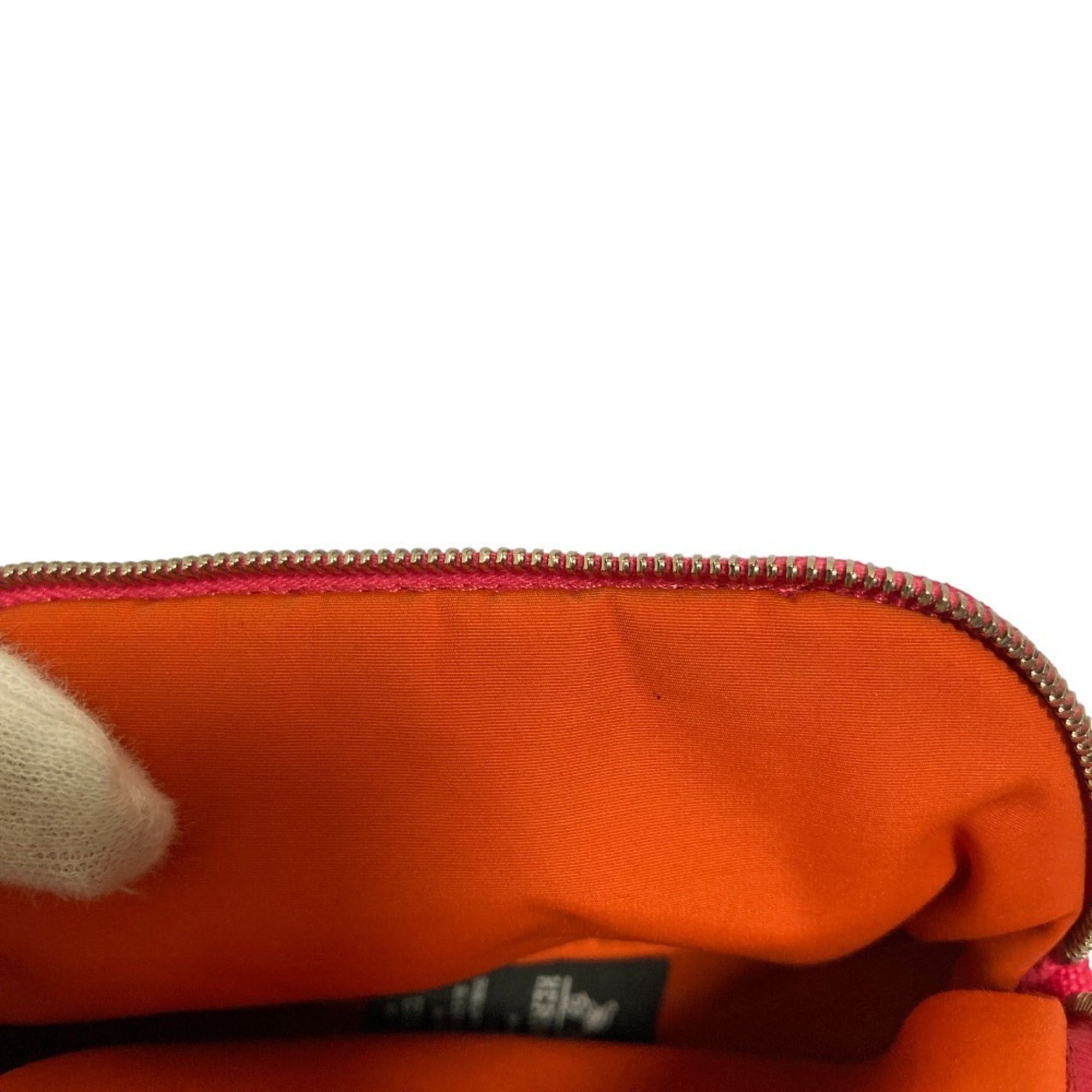 Hermes HERMES Bolide Mini Canvas Pouch, Hibiscus Pink, Women's Size ONE SIZE - 8 Thumbnail