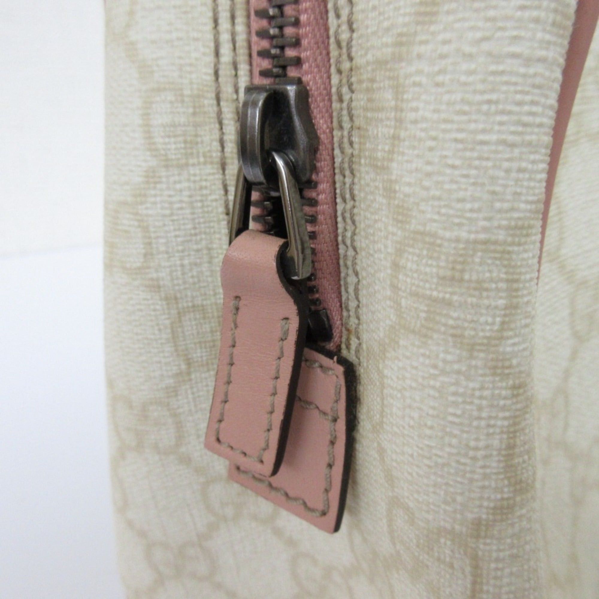 Gucci GUCCI Sherry Line GG Pattern Clutch Bag/Second Bag 189818 White/Pink Women's Size ONE SIZE - 8 Thumbnail