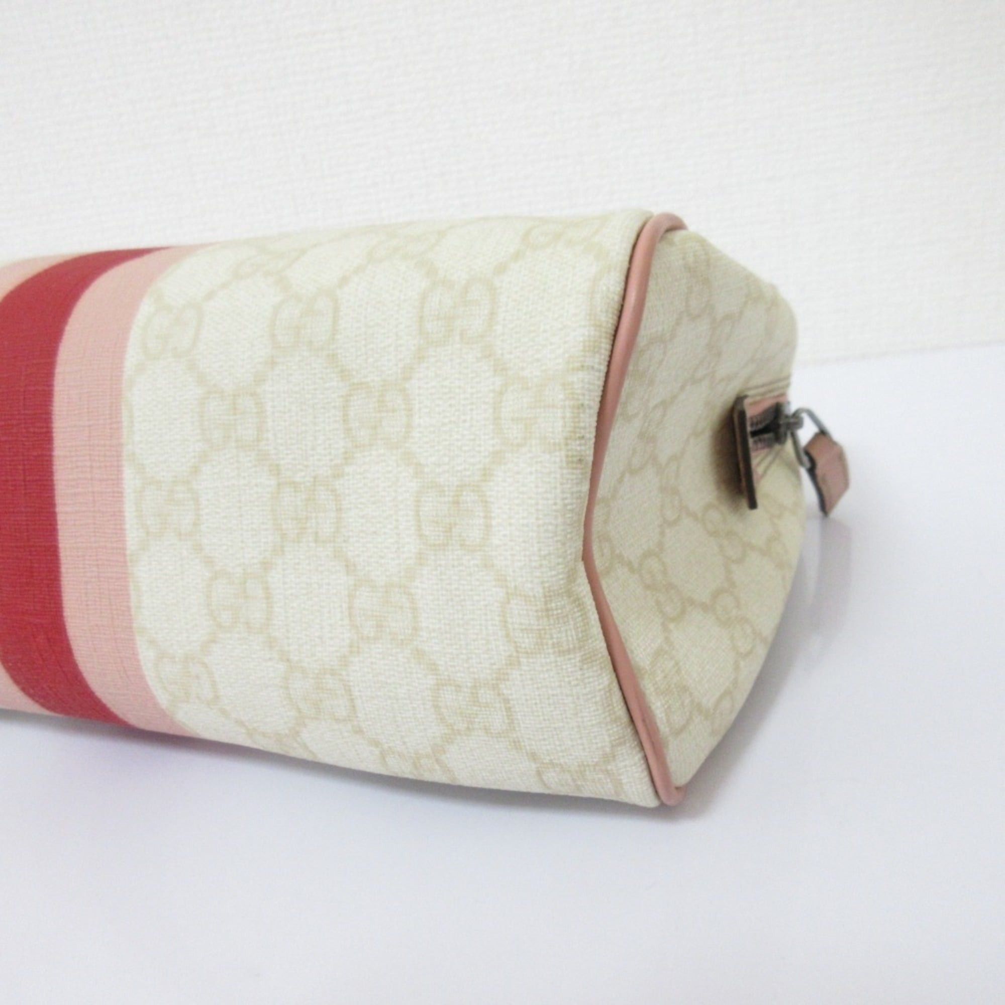 Gucci GUCCI Sherry Line GG Pattern Clutch Bag/Second Bag 189818 White/Pink Women's Size ONE SIZE - 4 Thumbnail