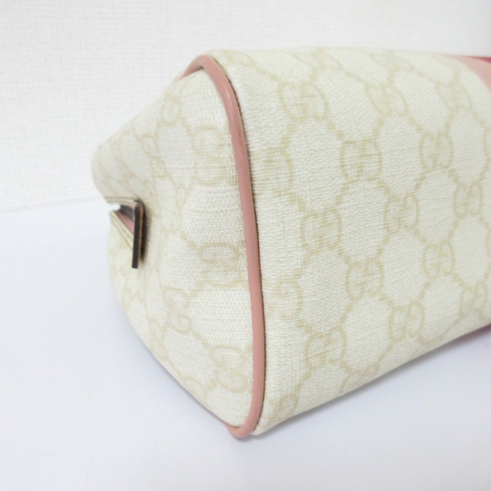 Gucci GUCCI Sherry Line GG Pattern Clutch Bag/Second Bag 189818 White/Pink Women's Size ONE SIZE - 5 Thumbnail
