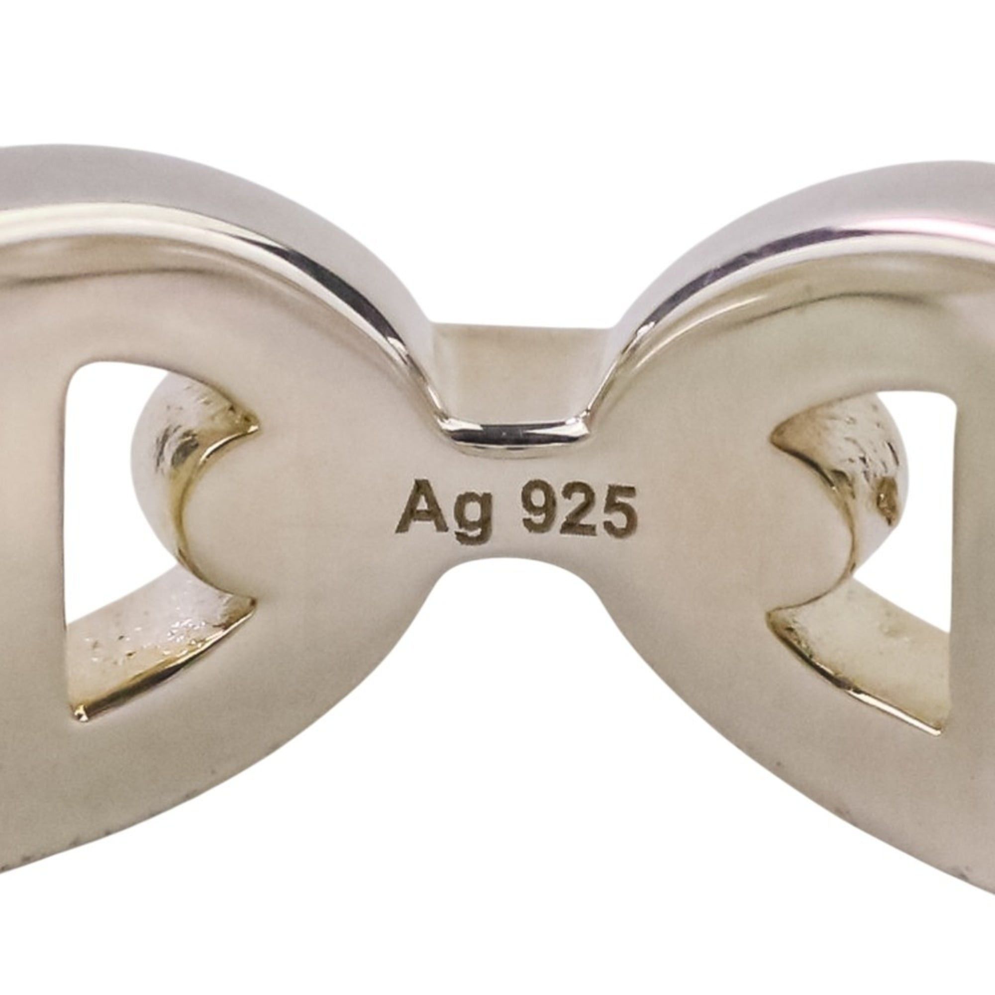 Hermes HERMES Chaine d'Ancre Enchaine PM AG925 Ring, Size 49 (equivalent), Silver, Women's Size ONE SIZE - 17 Thumbnail