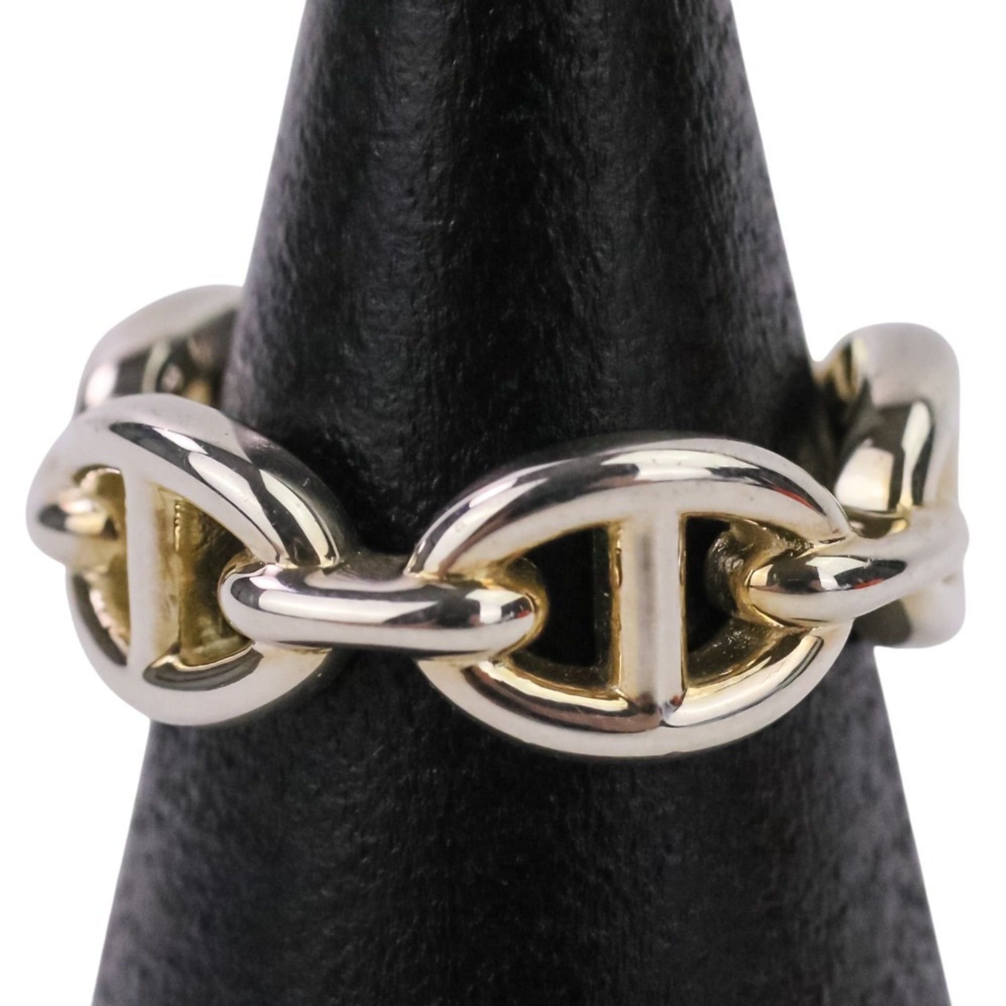 Hermes HERMES Chaine d'Ancre Enchaine PM AG925 Ring, Size 49 (equivalent), Silver, Women's Size ONE SIZE - 12 Thumbnail