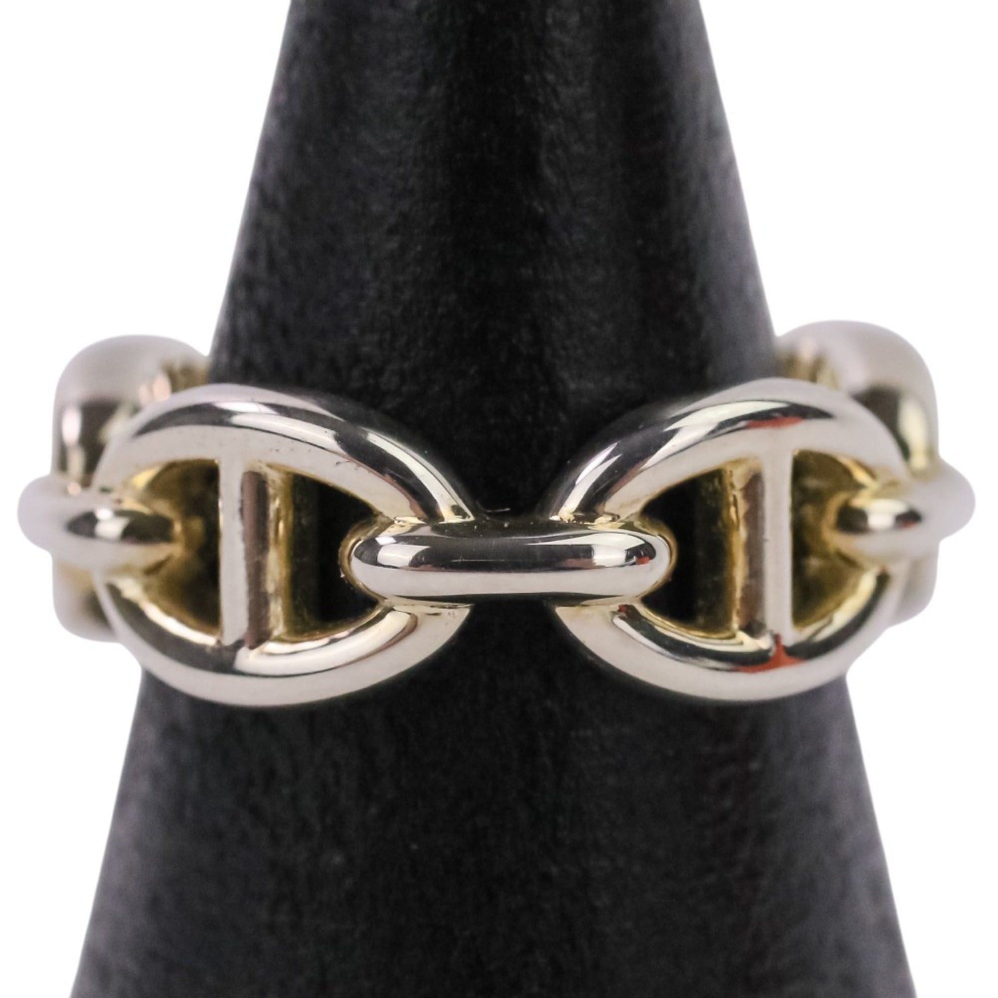 Hermes HERMES Chaine d'Ancre Enchaine PM AG925 Ring, Size 49 (equivalent), Silver, Women's Size ONE SIZE - 10 Thumbnail
