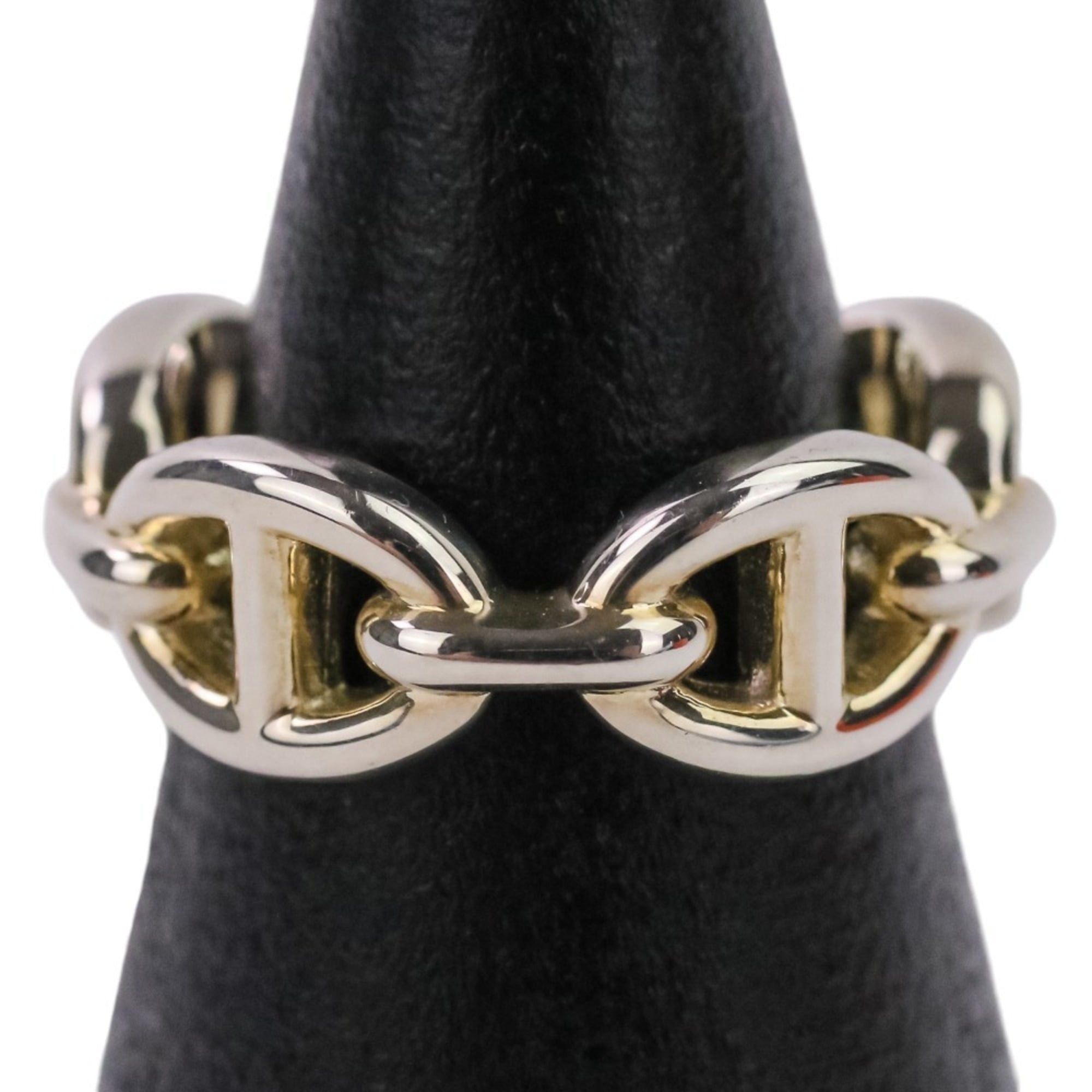 Hermes HERMES Chaine d'Ancre Enchaine PM AG925 Ring, Size 49 (equivalent), Silver, Women's Size ONE SIZE - 11 Thumbnail