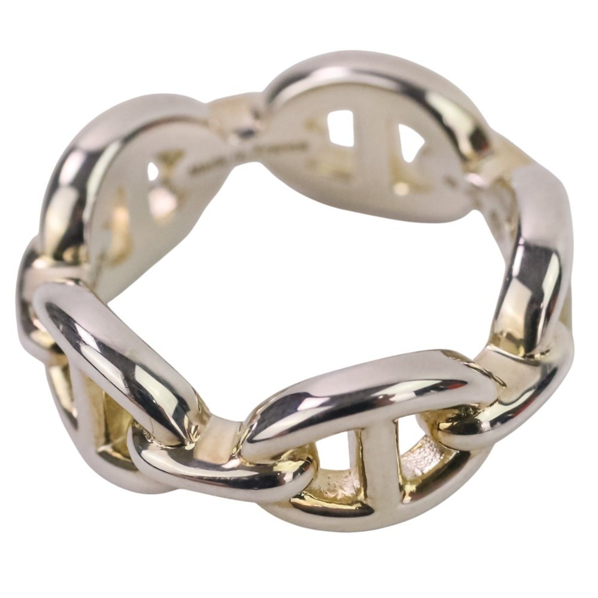 Hermes HERMES Chaine d'Ancre Enchaine PM AG925 Ring, Size 49 (equivalent), Silver, Women's Size ONE SIZE - 3 Thumbnail
