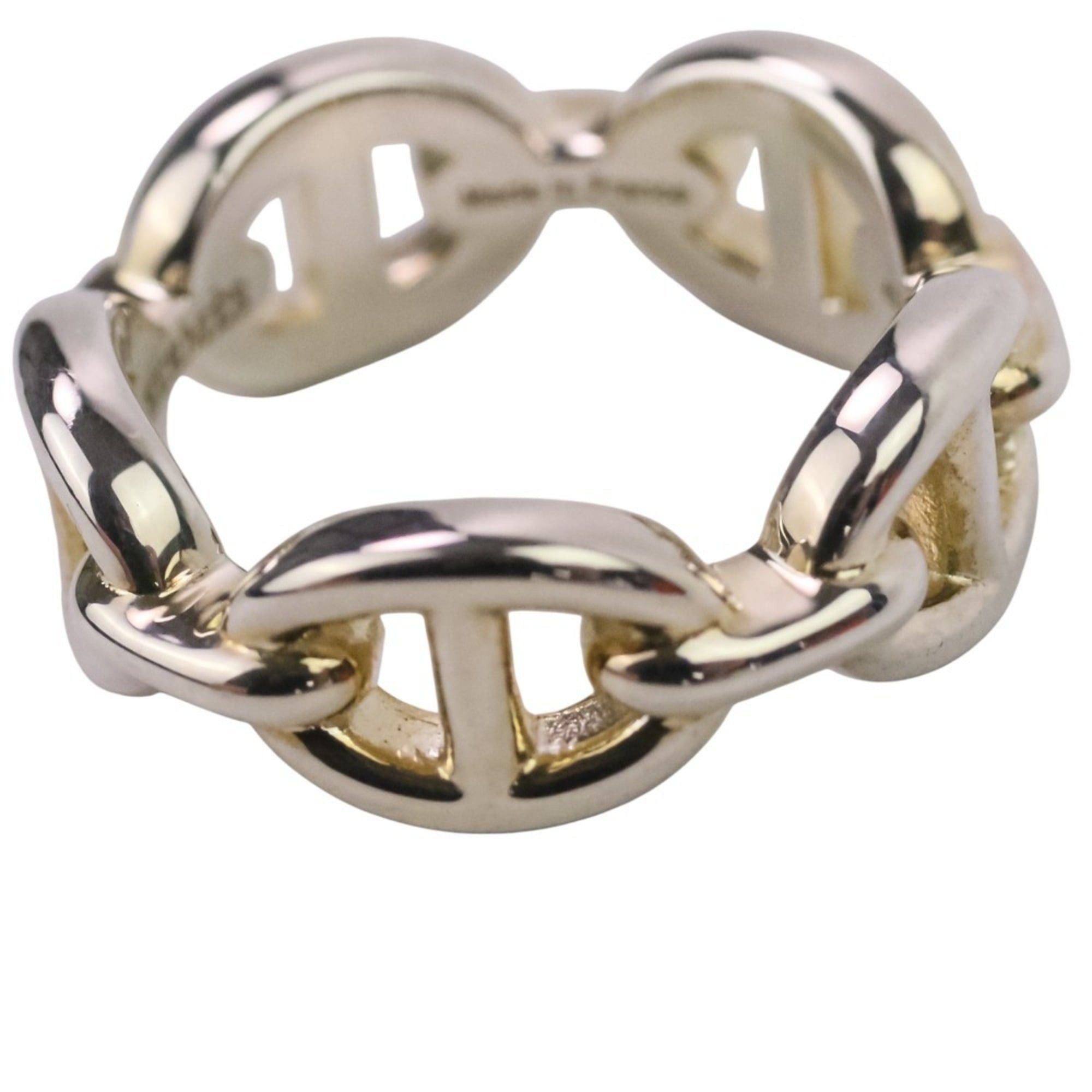 Hermes HERMES Chaine d'Ancre Enchaine PM AG925 Ring, Size 49 (equivalent), Silver, Women's Size ONE SIZE - 5 Thumbnail