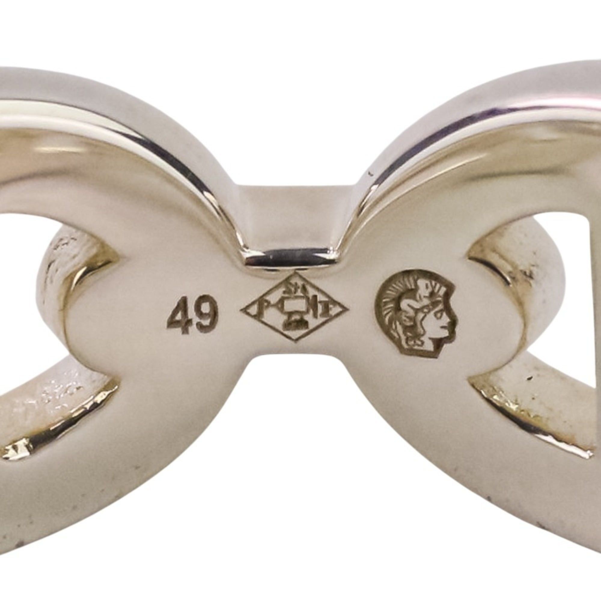 Hermes HERMES Chaine d'Ancre Enchaine PM AG925 Ring, Size 49 (equivalent), Silver, Women's Size ONE SIZE - 15 Thumbnail