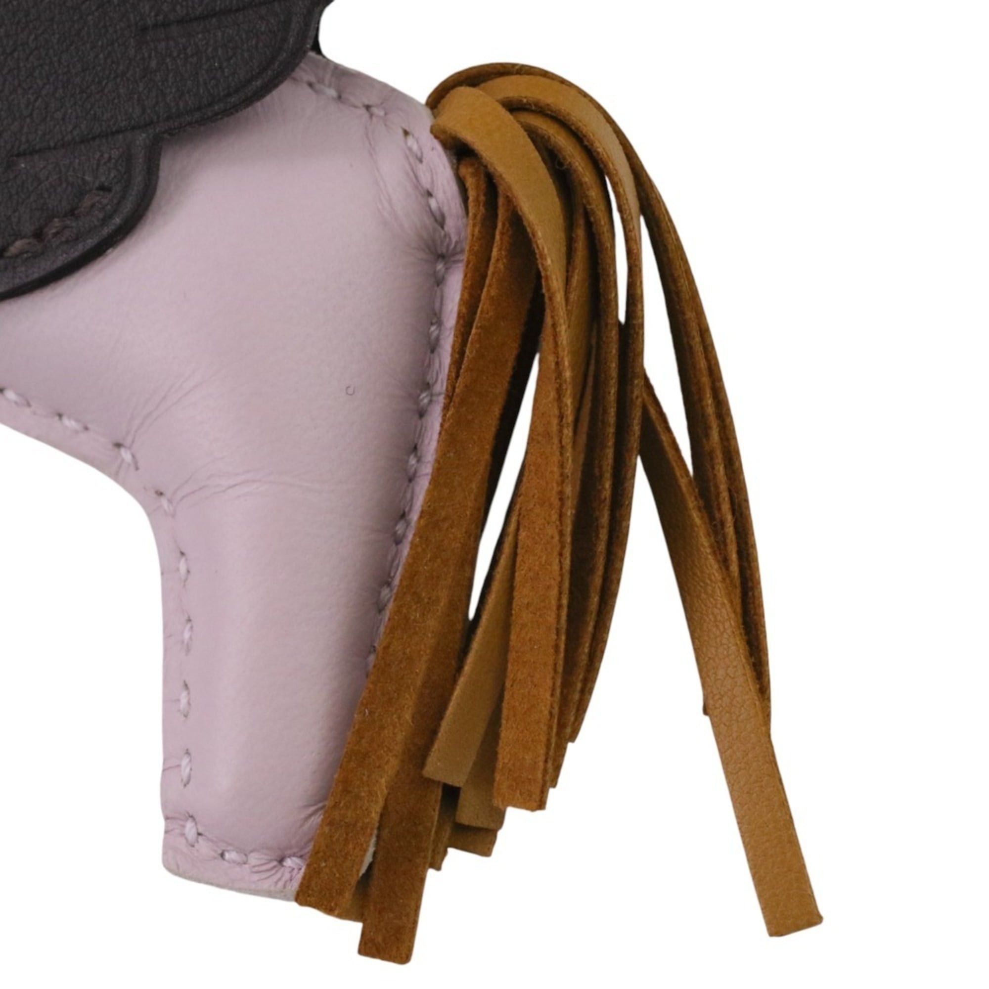 Hermes HERMES Rodeo Pegasus PM Bag Charm in Mauve Pale Sesame Ebene with U Stamp for Women Size ONE SIZE - 10 Thumbnail