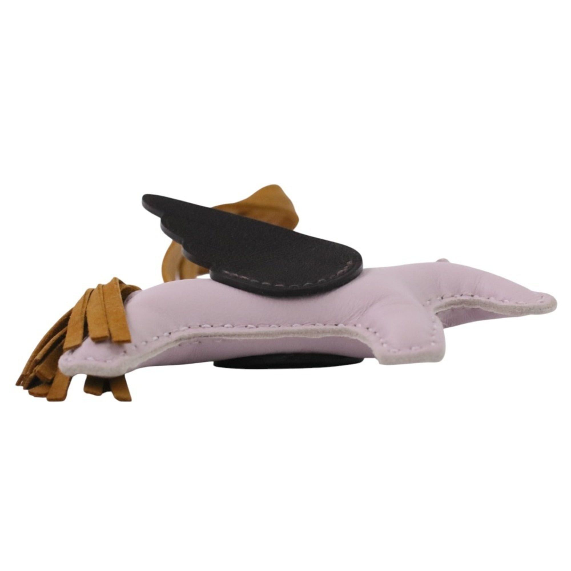 Hermes HERMES Rodeo Pegasus PM Bag Charm in Mauve Pale Sesame Ebene with U Stamp for Women Size ONE SIZE - 8 Thumbnail