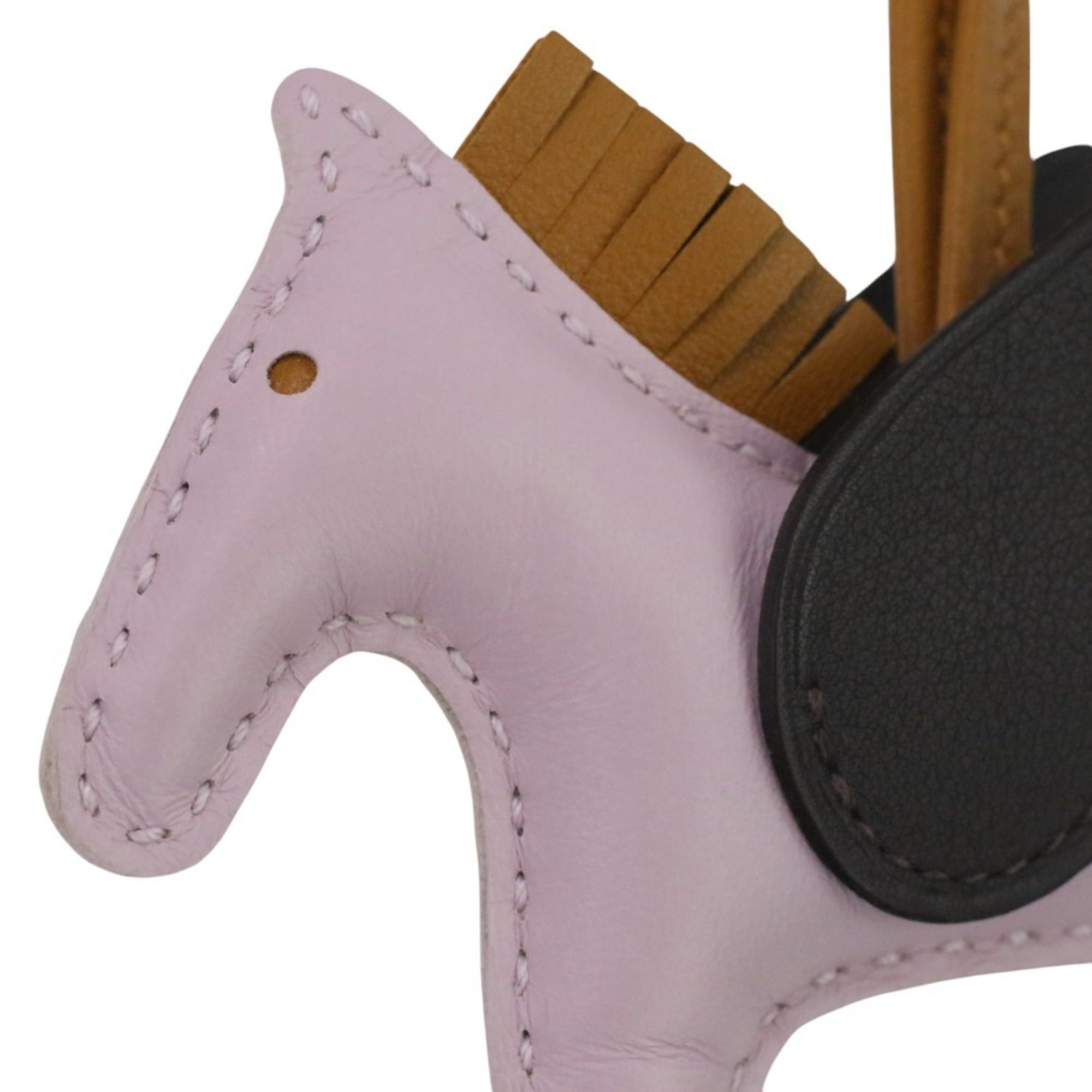 Hermes HERMES Rodeo Pegasus PM Bag Charm in Mauve Pale Sesame Ebene with U Stamp for Women Size ONE SIZE - 9 Thumbnail