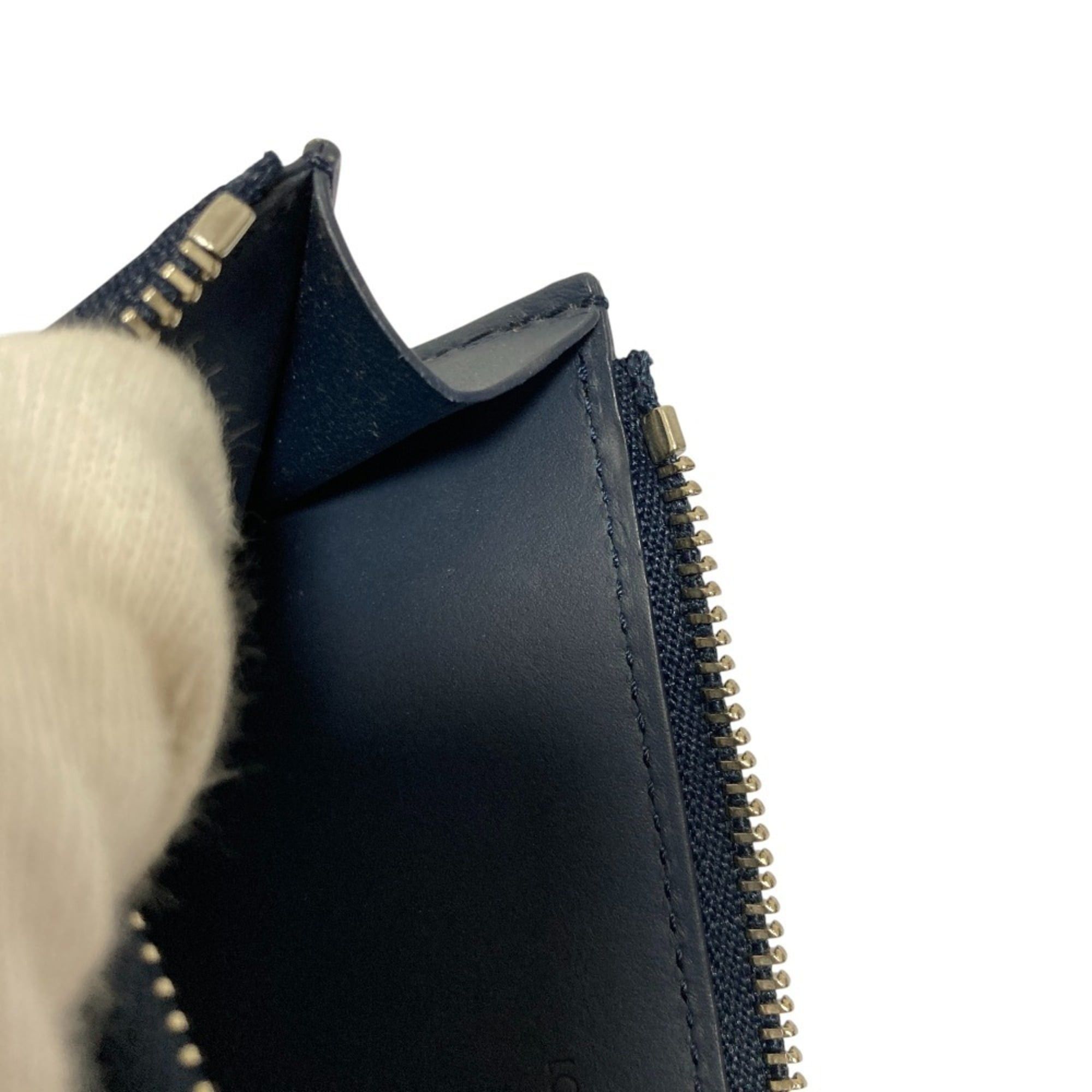 Louis Vuitton LOUIS VUITTON Aerogram Fragment Case Compact Wallet M82068 Navy Men's Women's Size ONE SIZE - 8 Thumbnail