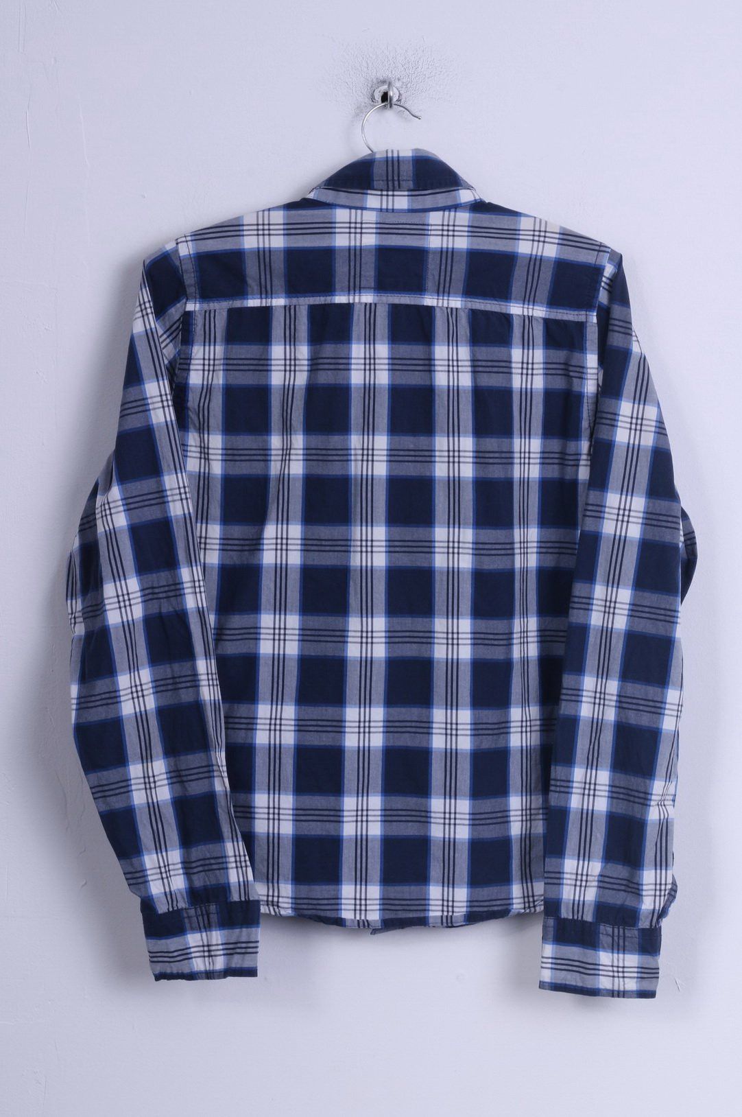 Hollister Hollister Mens S Casual Shirt Check Blue Long Sleeve Cotton Button Down Collar 3104 Size US S / EU 44-46 / 1 - 6 Thumbnail