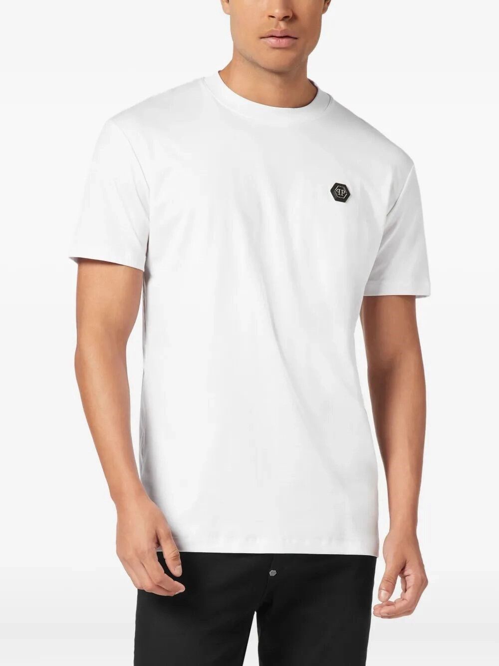 Philipp Plein Round Neck T-Shirt Hexagon Size US M / EU 48-50 / 2 - 2 Thumbnail