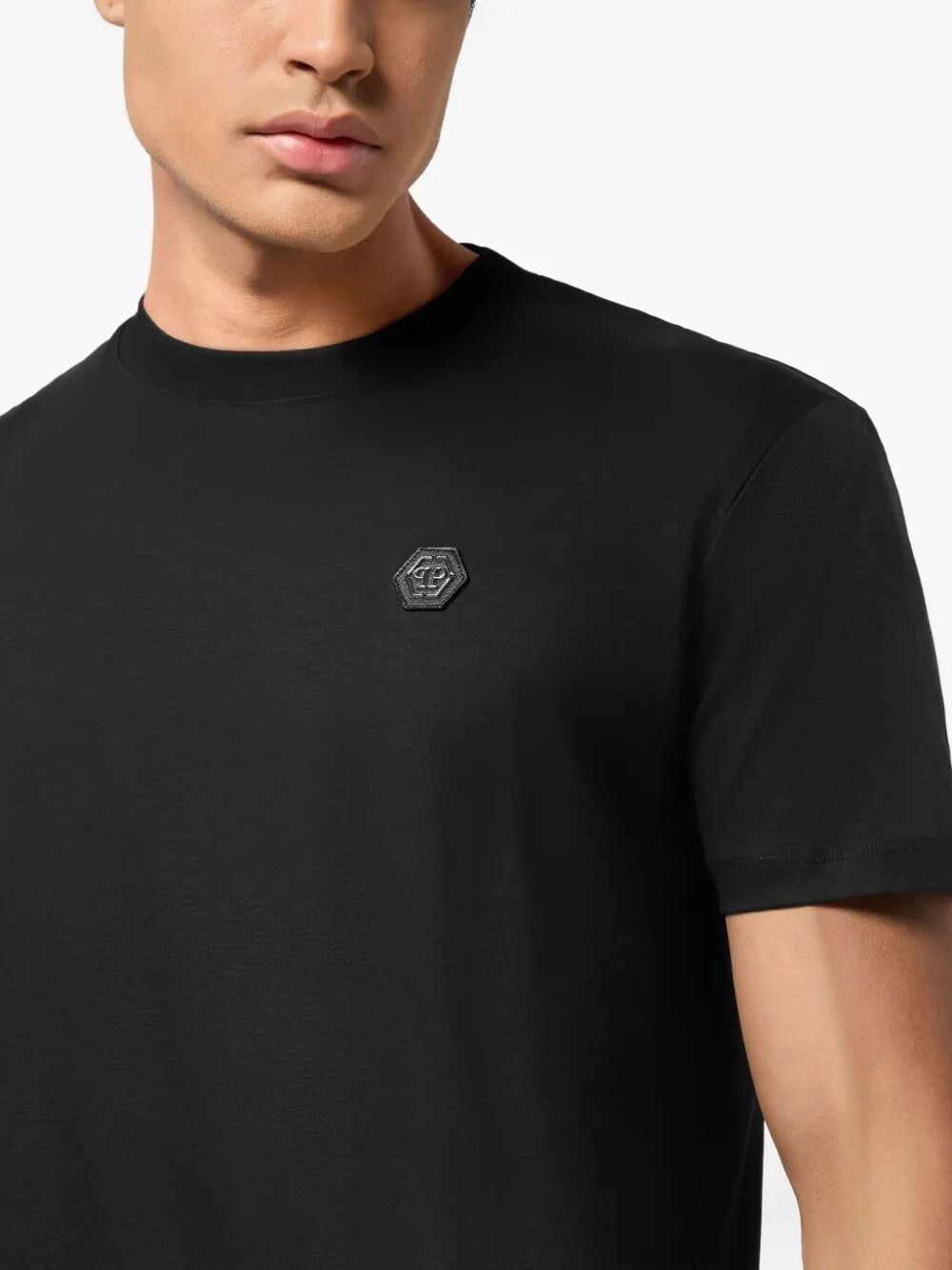 Philipp Plein Round Neck T-Shirt Hexagon Size US M / EU 48-50 / 2 - 3 Thumbnail