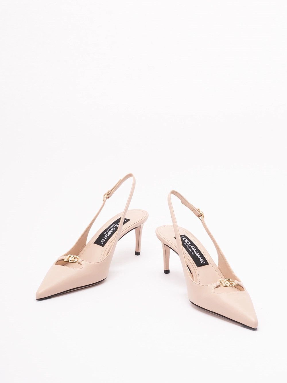 Dolce & Gabbana Silk-Effect Nappa Leather Slingbacks Size US 6 / IT 36 - 2 Thumbnail