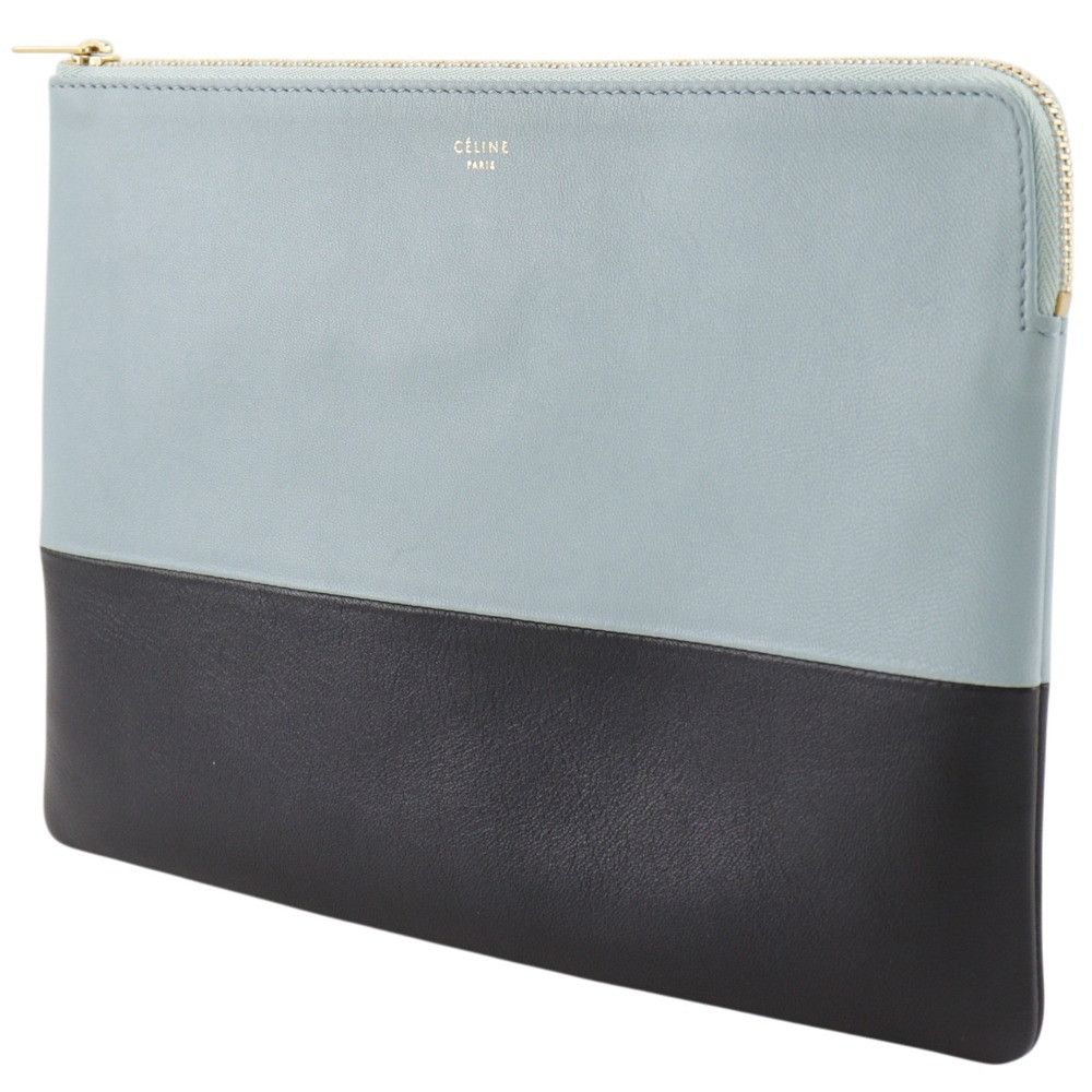 Celine Celine Celine Bicolor Calfskin Clutch Bag Leather Other 100093HTM.08GB DUTY FREE for USA Size ONE SIZE - 2 Thumbnail