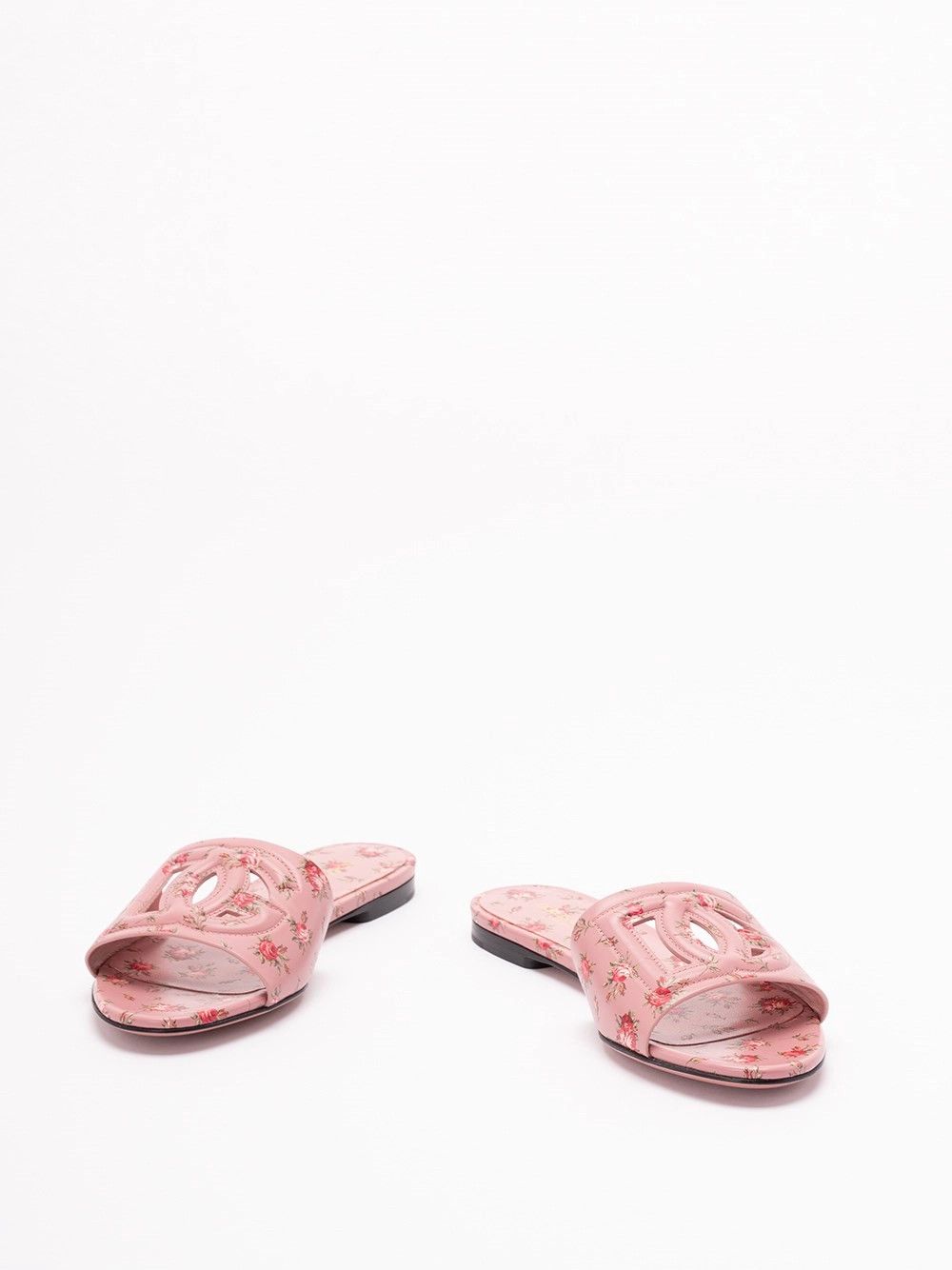 Dolce & Gabbana Sliders with Florar Print Size US 10 / IT 40 - 2 Thumbnail