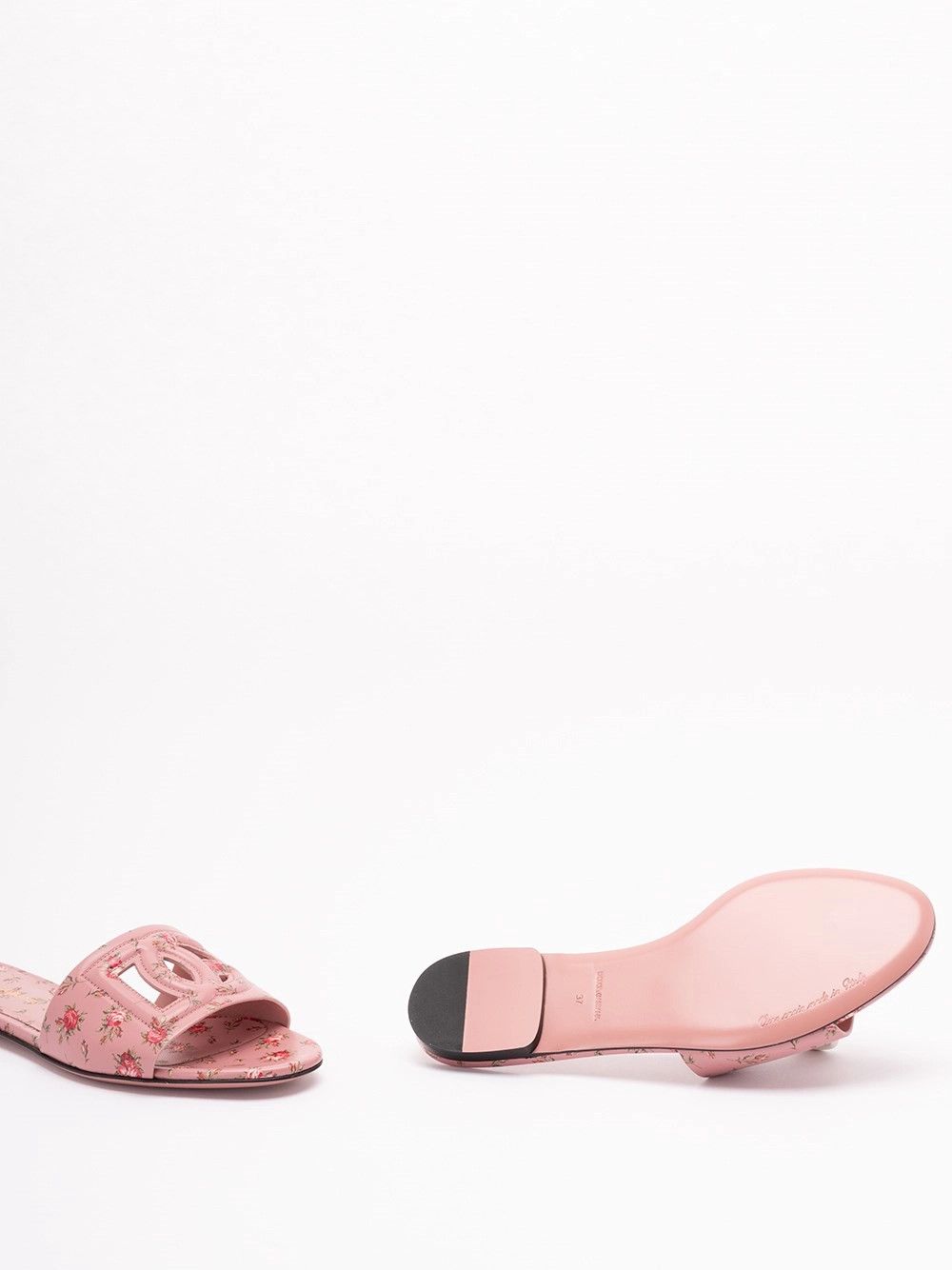 Dolce & Gabbana Sliders with Florar Print Size US 10 / IT 40 - 4 Thumbnail