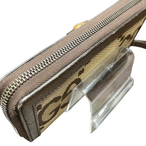 Gucci Gucci Gucci GG Canvas Bamboo Long Zip Wallet Textile Long Wallet 658634 DUTY FREE for USA Size ONE SIZE - 9 Thumbnail