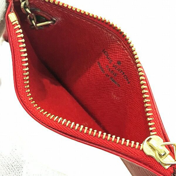 Louis Vuitton Louis Vuitton Louis Vuitton Pochette Clés Epi Coin Case Leather Coin Case M63807 DUTY FREE for USA Size ONE SIZE - 6 Thumbnail